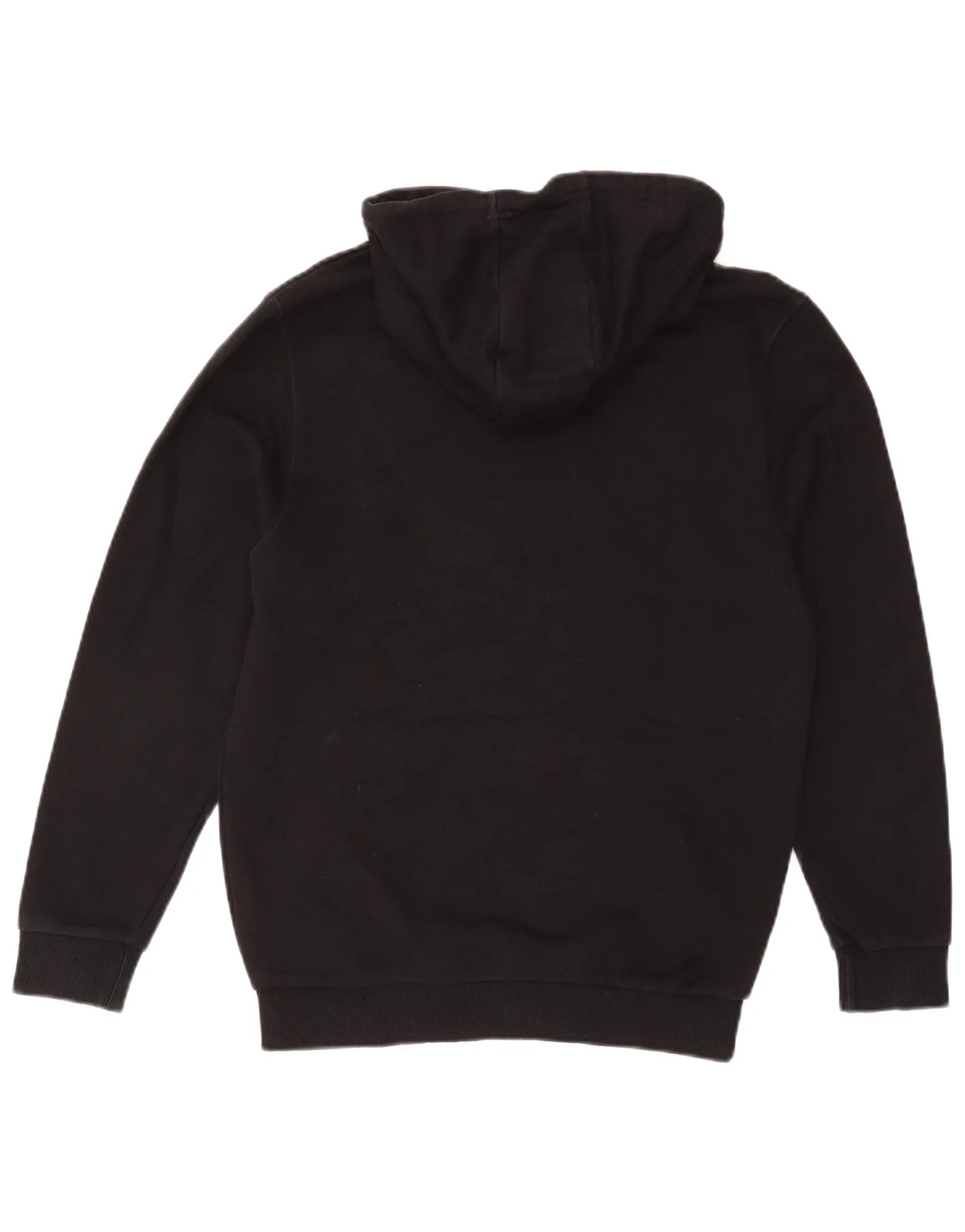 Ellesse Womens Graphic Oversized Hoodie Jumper UK 10 Small Black Cotton - Image 2