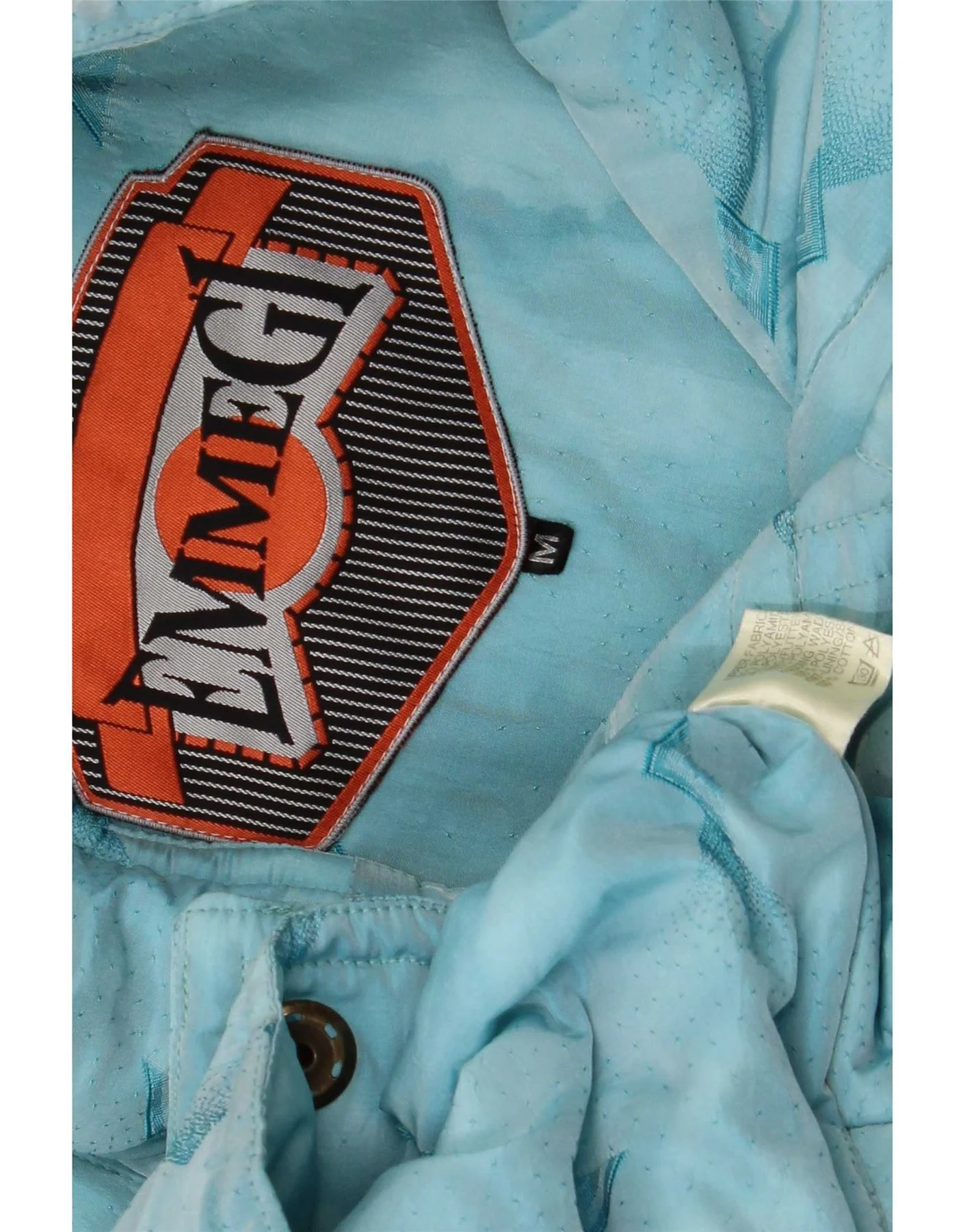 Emmegi Mens Utility Gilet UK 38 Medium Blue Geometric Polyamide - Image 3