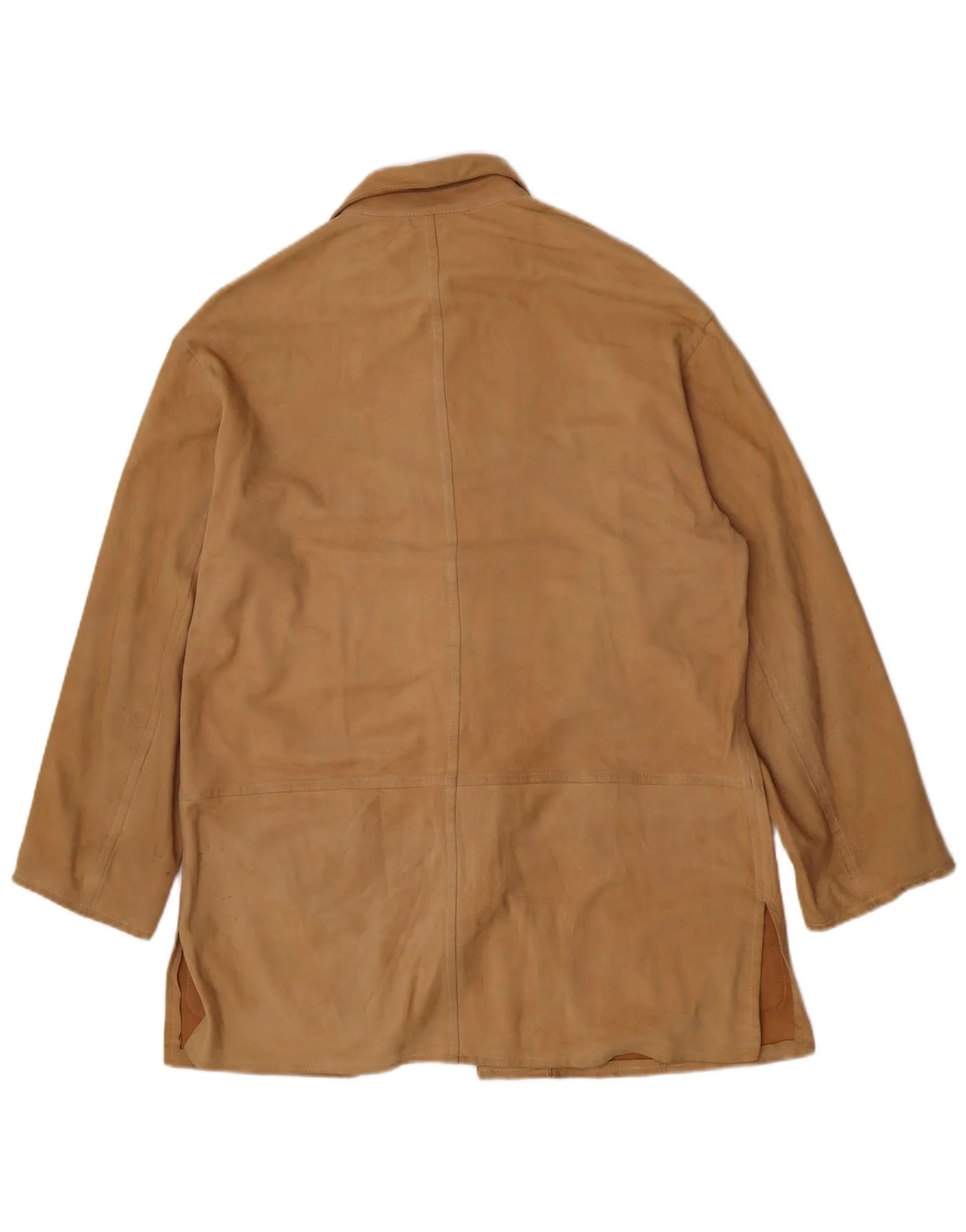 Enrico Mandelli Womens Leather Jacket UK 18 XL Brown Classic - Image 2