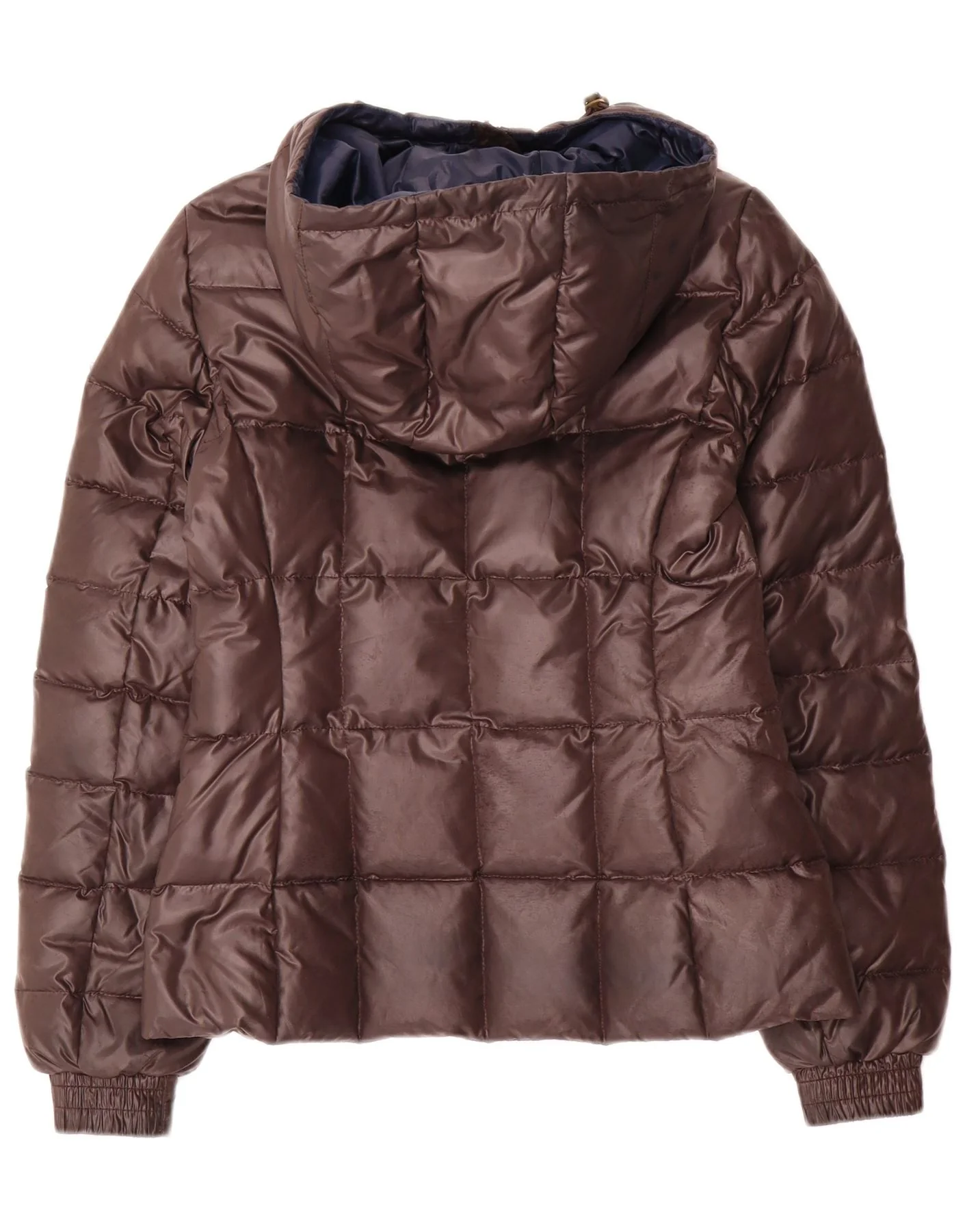 Esprit Womens Hooded Padded Jacket UK 6 XS Brown - Image 2