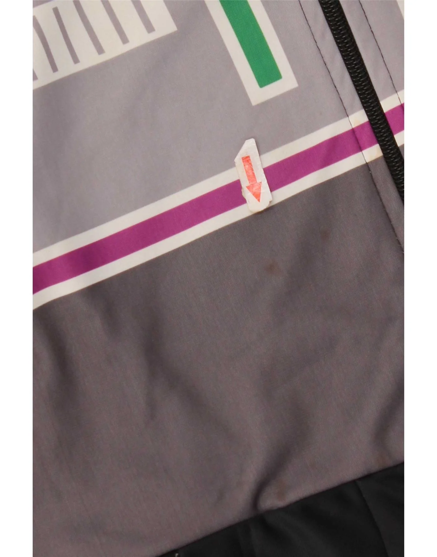 F.LLI Campagnolo Mens Tracksuit Top Jacket UK 36 Small Black Colourblock - Image 5