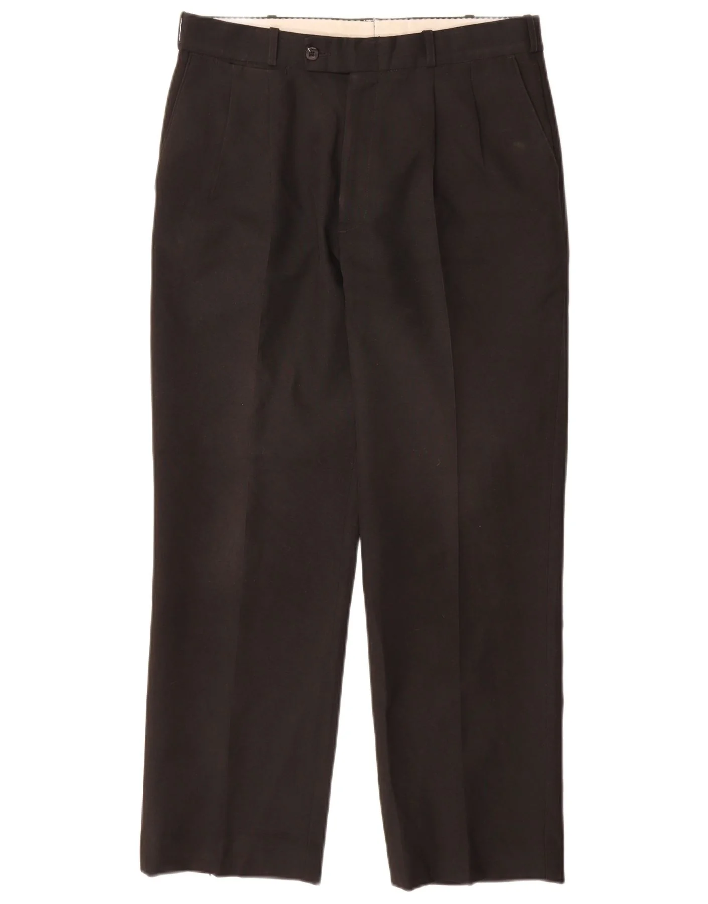 Farah Mens Pegged Suit Trousers W34 L31 Black Polyester