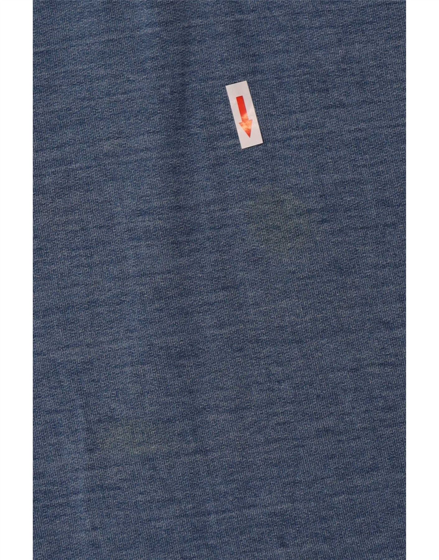 Fat Face Mens Button Neck Sweatshirt Jumper Large Blue Pinstripe Cotton - Image 3