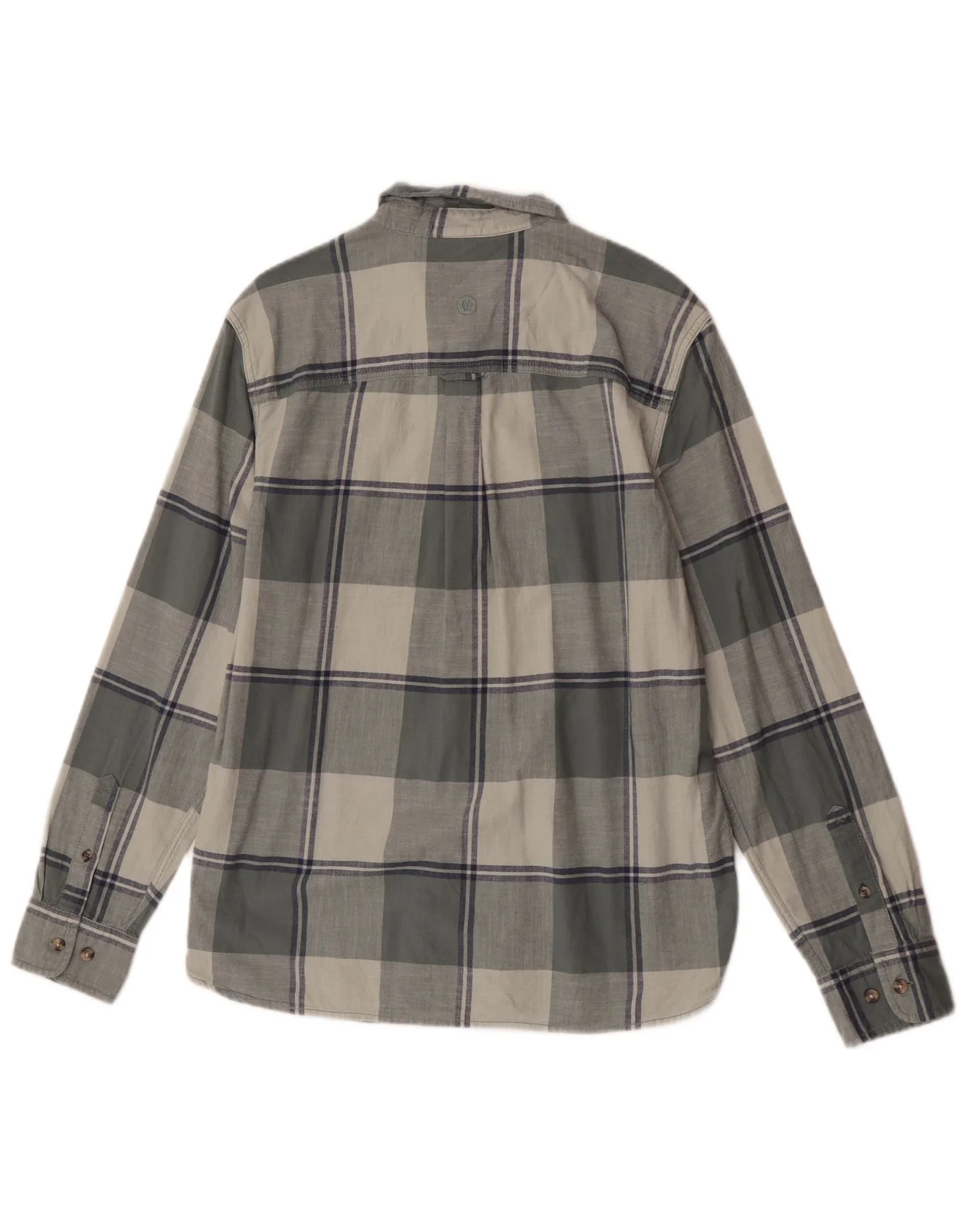 Fat Face Mens Flannel Shirt Large Grey Check Cotton - Image 2