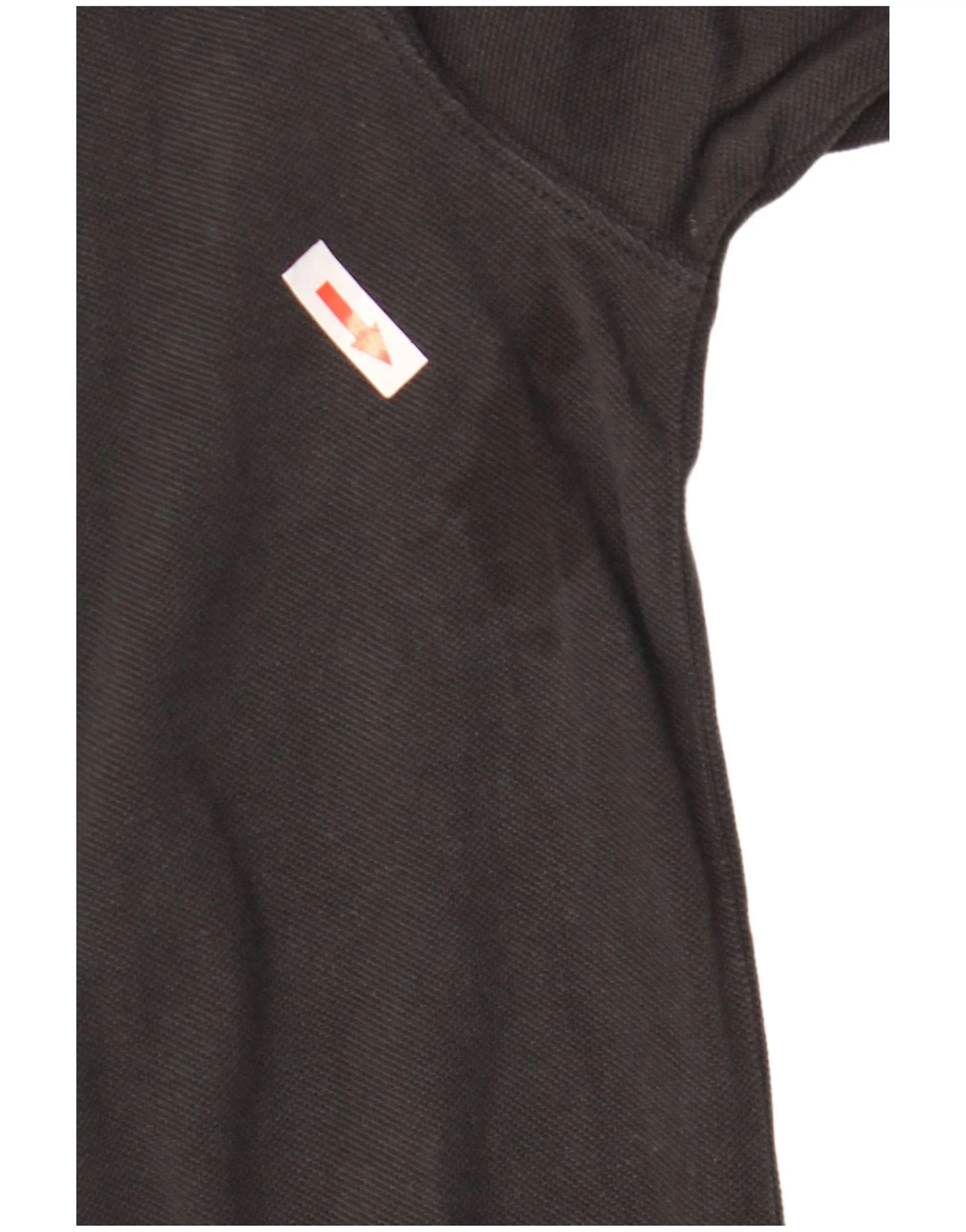 Fat Face Mens Long Sleeve Polo Shirt Large Black Cotton - Image 3