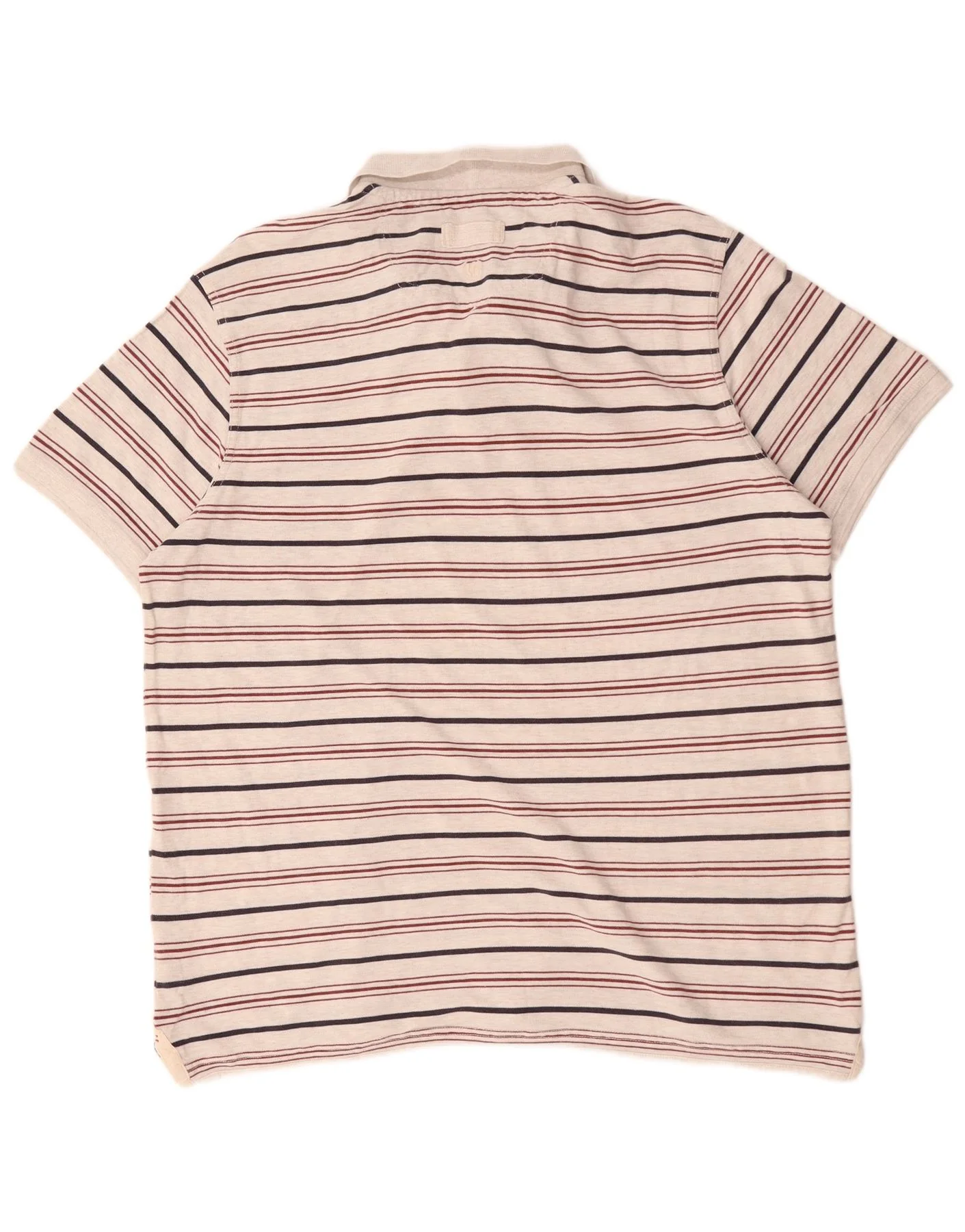 Fat Face Mens Polo Shirt XL Grey Striped Cotton - Image 2