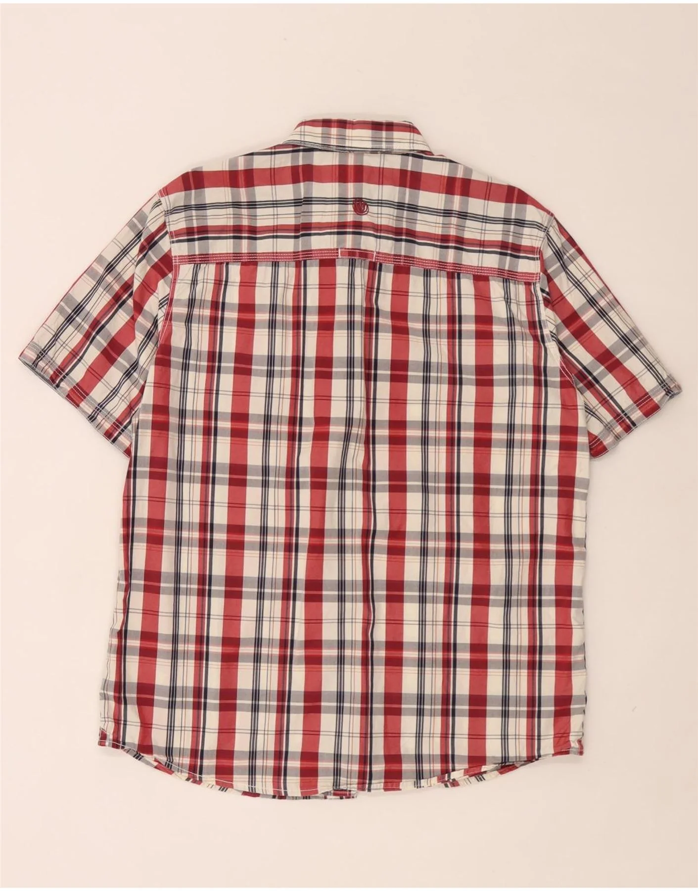 Fat Face Mens Short Sleeve Shirt Large Multicoloured Check Cotton - Image 2