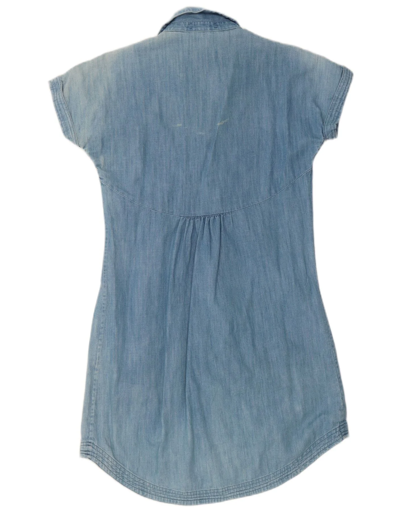 Fat Face Womens Denim Dress UK 12 Medium Blue Cotton - Image 2