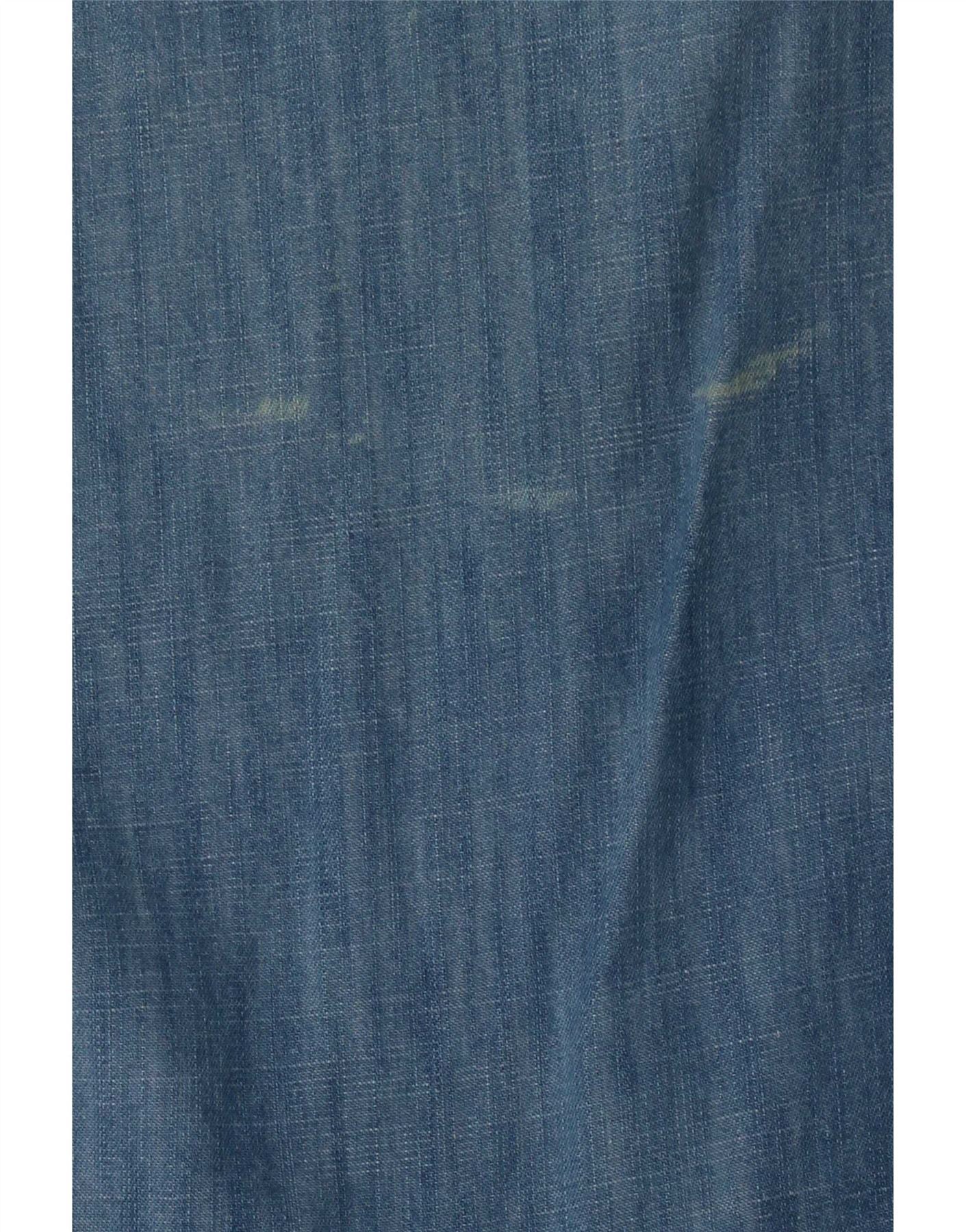 Fat Face Womens Denim Dress UK 12 Medium Blue Cotton - Image 3