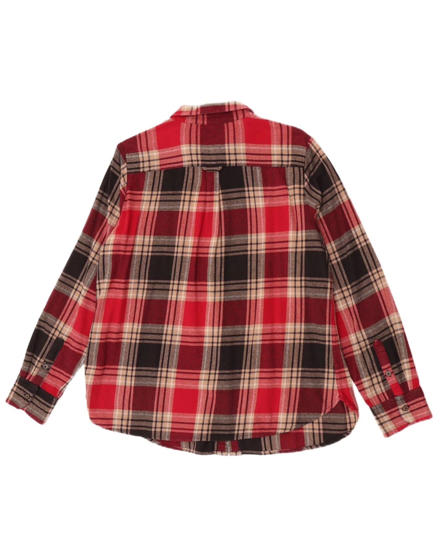 Fat Face Womens Flannel Shirt UK 16 Large Red Check Cotton - Image 2