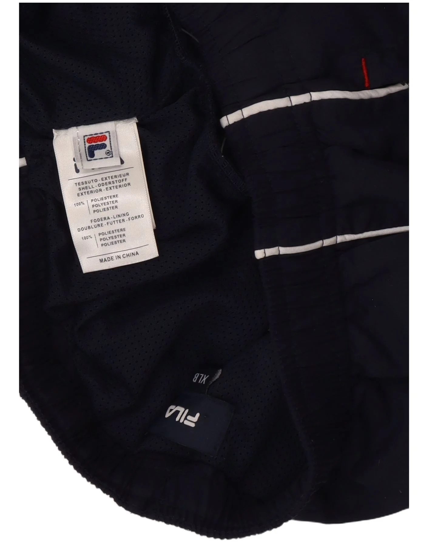 Fila Boys Graphic Sport Shorts 13-14 Years XL Navy Blue Polyester - Image 3