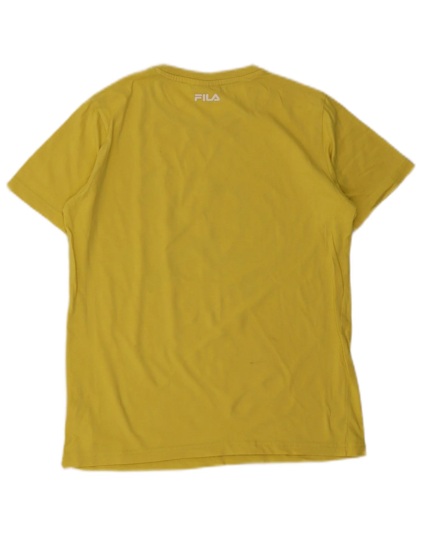 Fila Boys Graphic T-Shirt Top 13-14 Years Yellow - Image 2