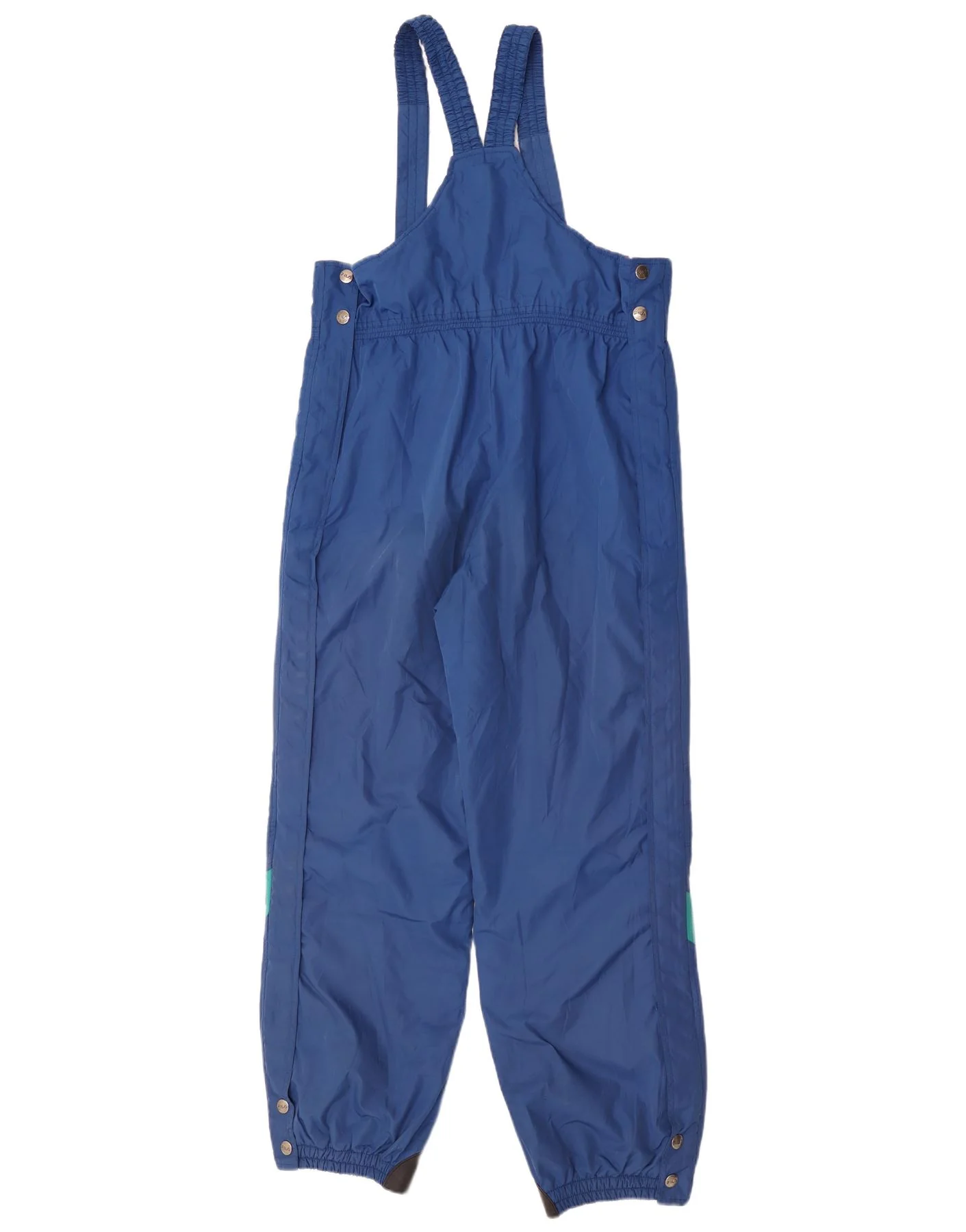 Fila Mens Dungarees Ski Trousers IT 50 Large Blue Colourblock Polyester - Image 2