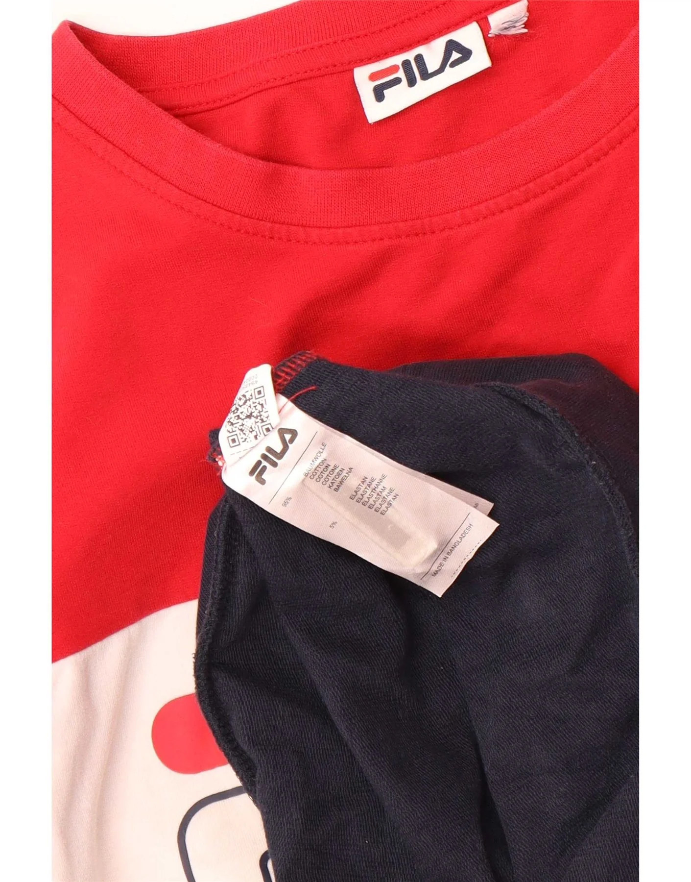 Fila Mens Graphic Sweatshirt Jumper Small Multicoloured Colourblock Cotton - Image 4