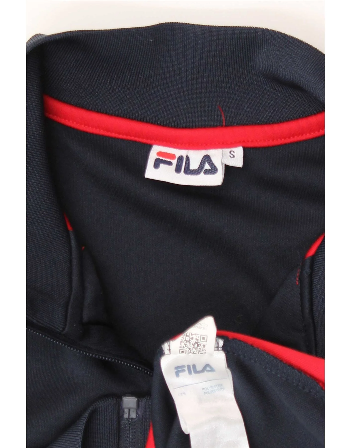 Fila Mens Graphic Tracksuit Top Jacket Small Multicoloured Colourblock - Image 3