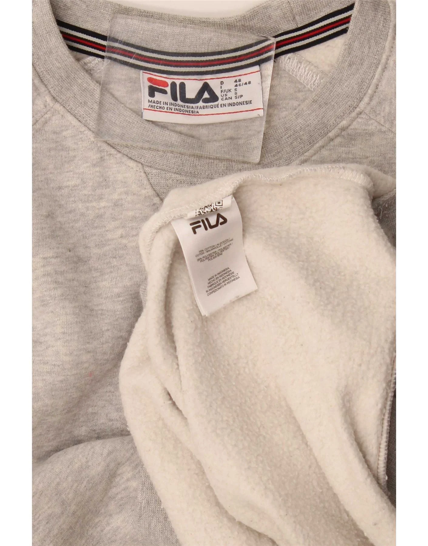 Fila Mens Sweatshirt Jumper Small Grey Cotton - Image 3