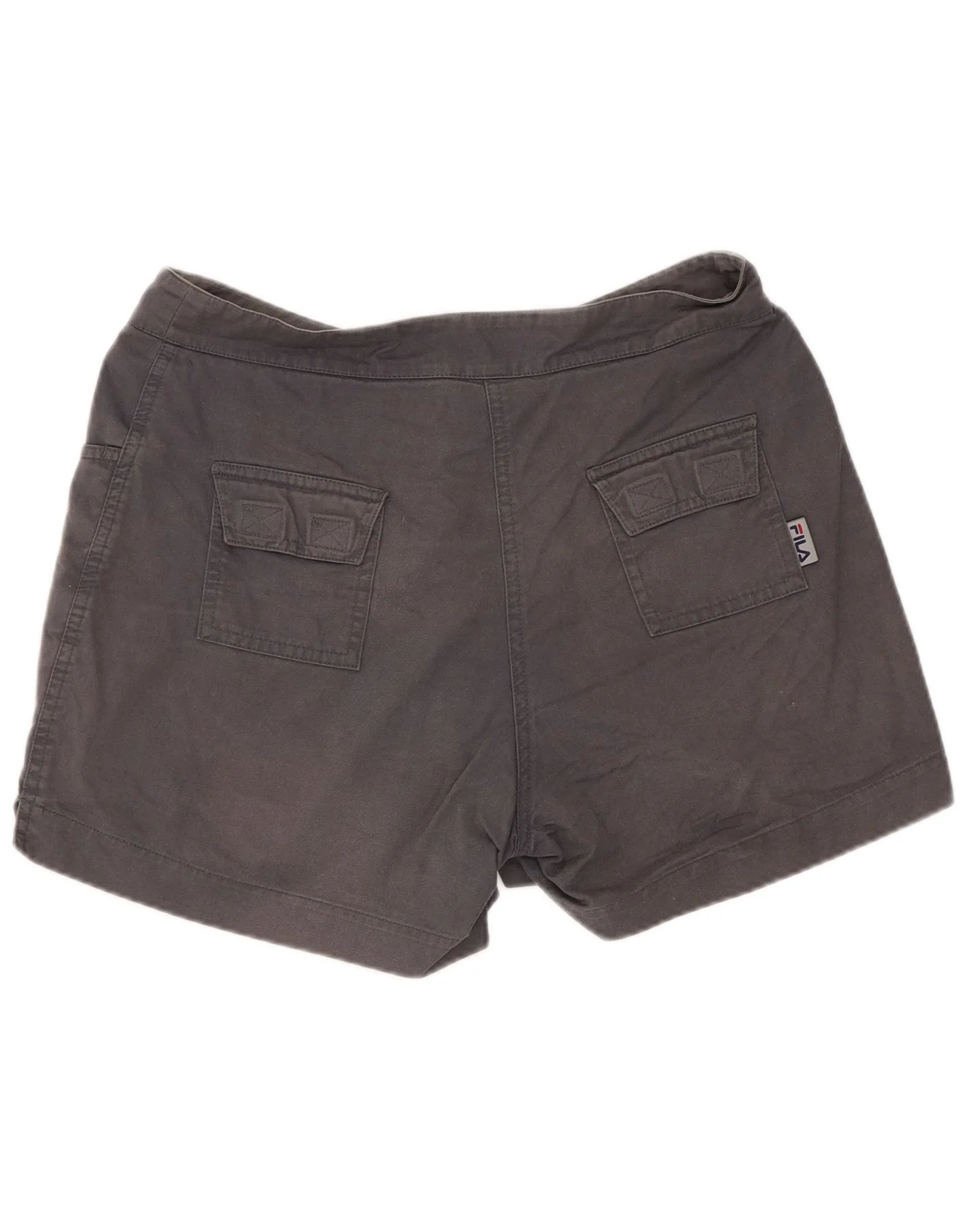 Fila Womens Cargo Shorts Medium W28 Grey Cotton - Image 2