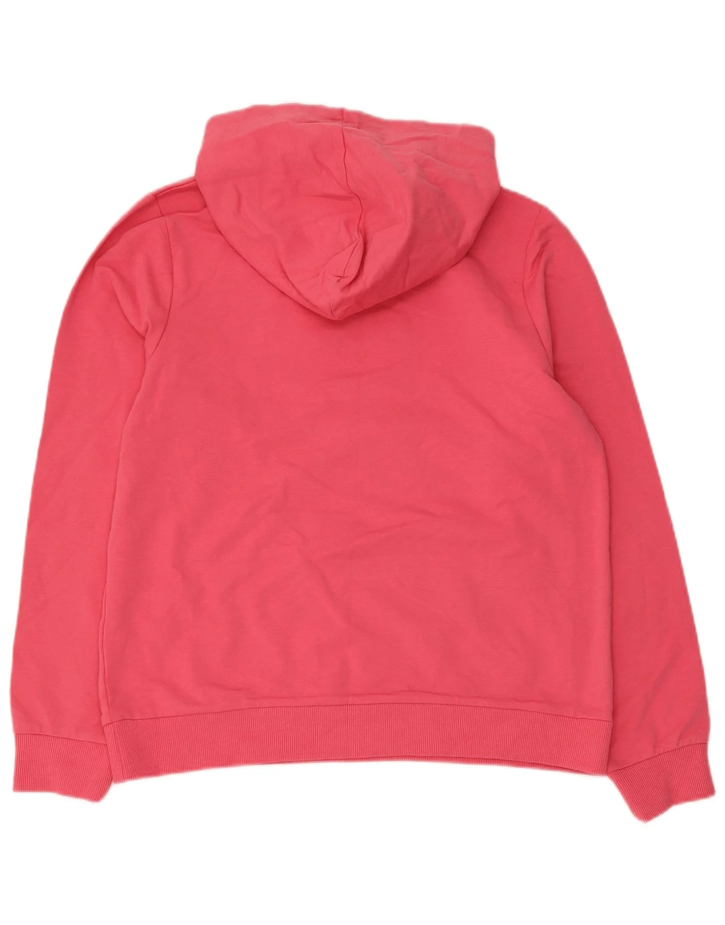 Fila Womens Graphic Hoodie Jumper UK 14 Medium Pink Cotton - Image 2
