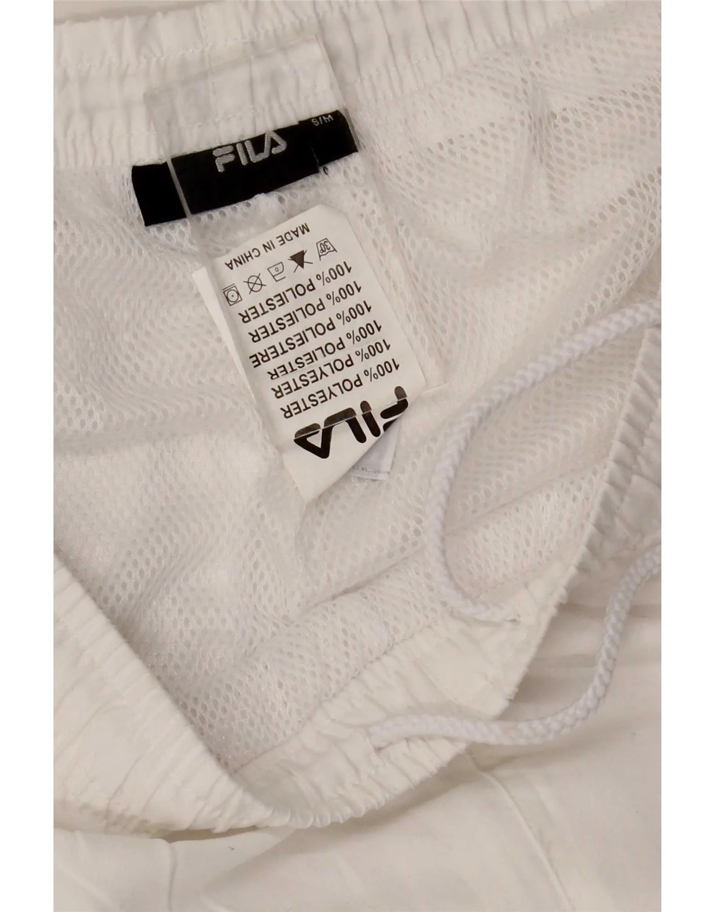 Fila Womens Tracksuit Trousers UK 10 Small White Polyester - Image 3
