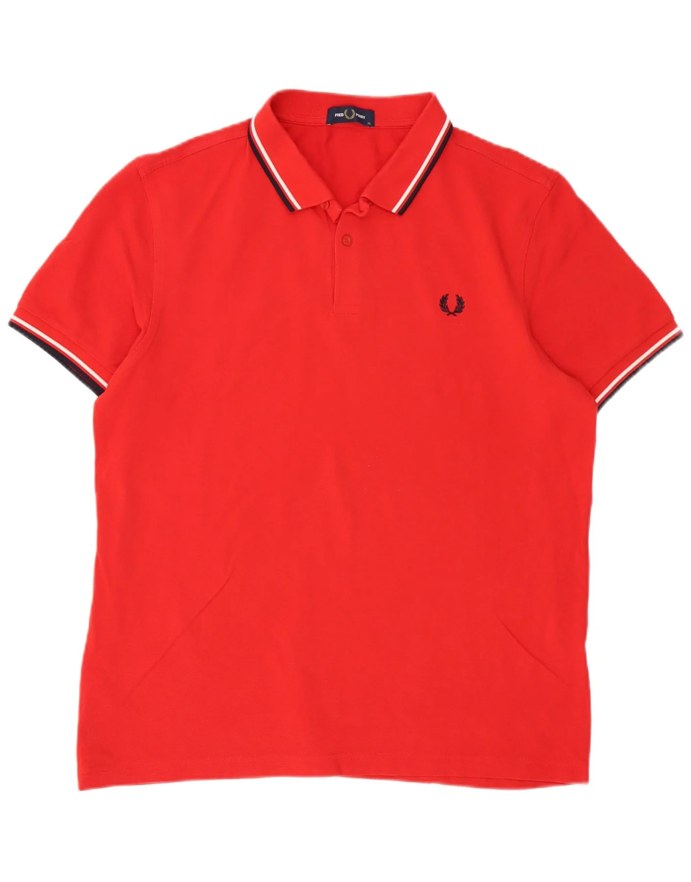 Fred Perry Mens Polo Shirt XL Red Cotton