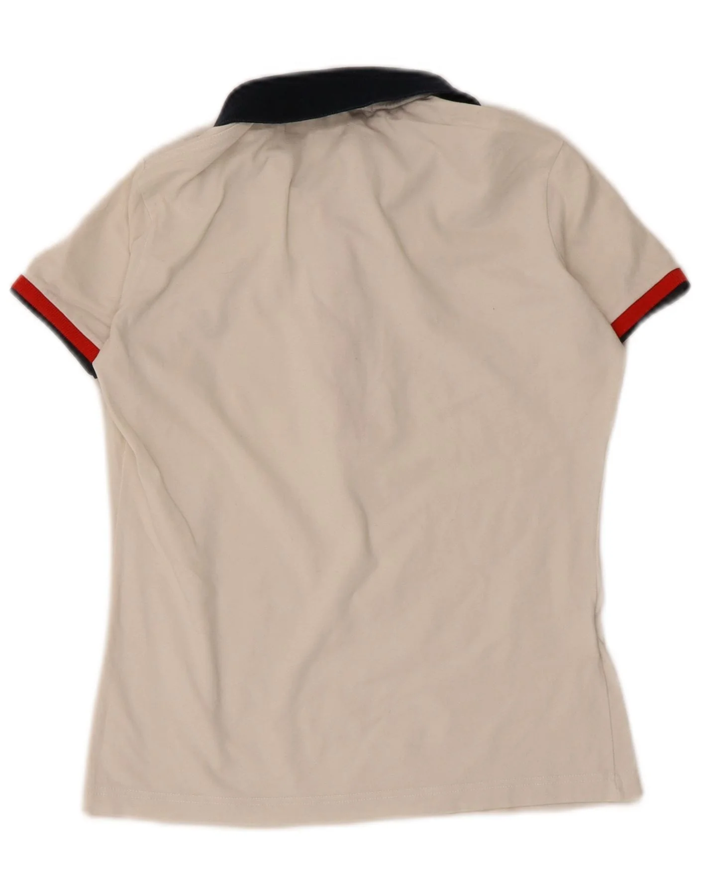 Fred Perry Womens Polo Shirt UK 8 Small White Colourblock Cotton - Image 2