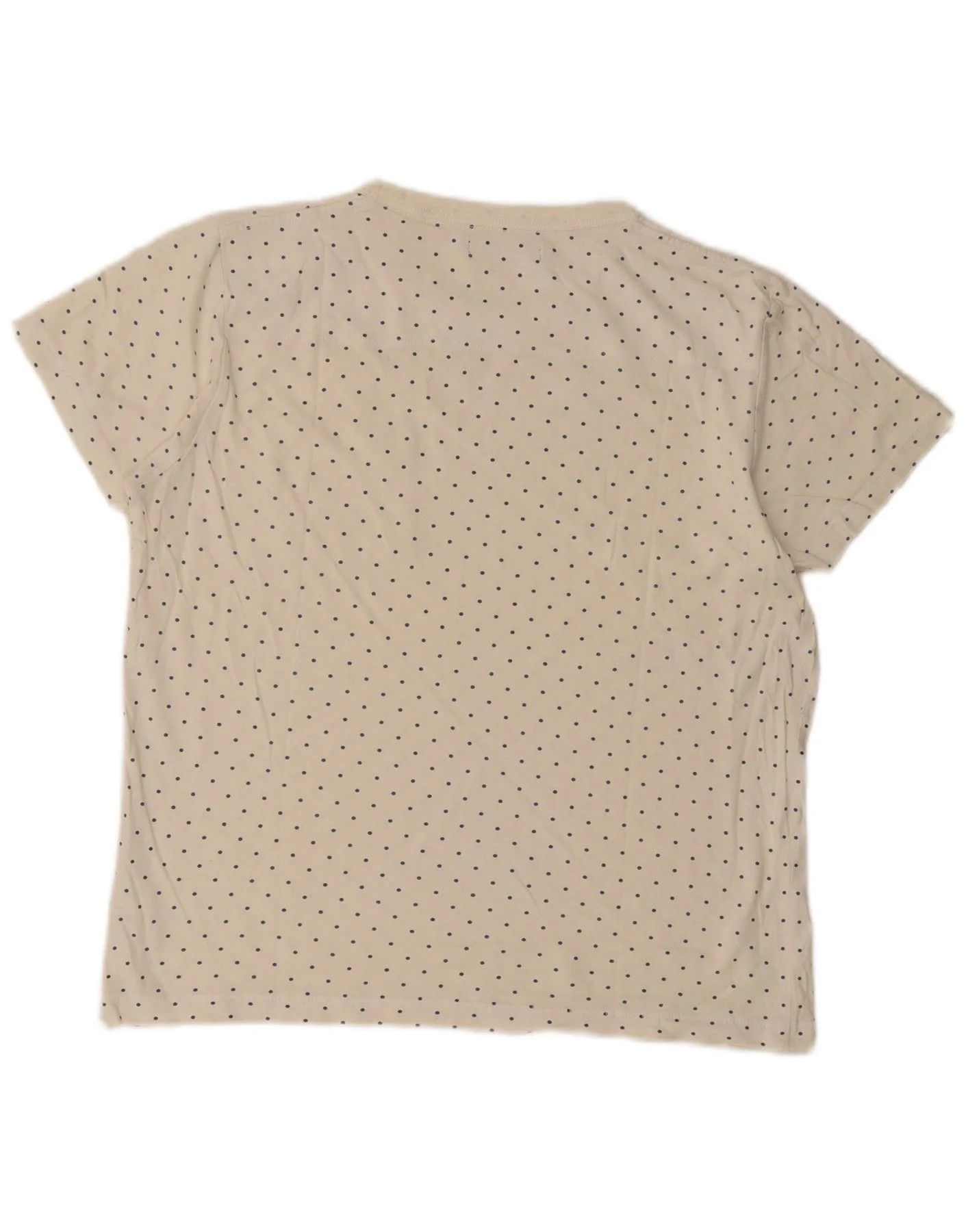 French Connection Mens T-Shirt Top Medium Off White Spotted - Image 2