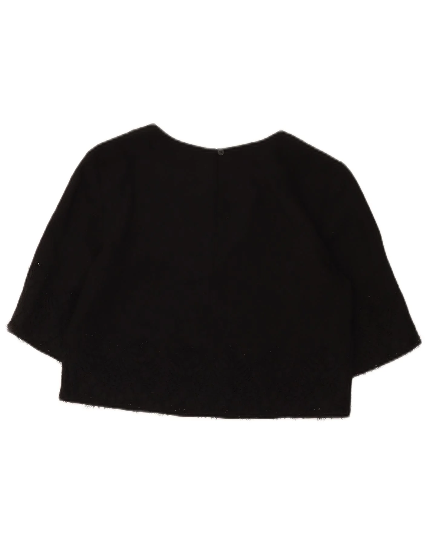 French Connection Womens Crop Top UK 8 Small Black Polyester - Image 2