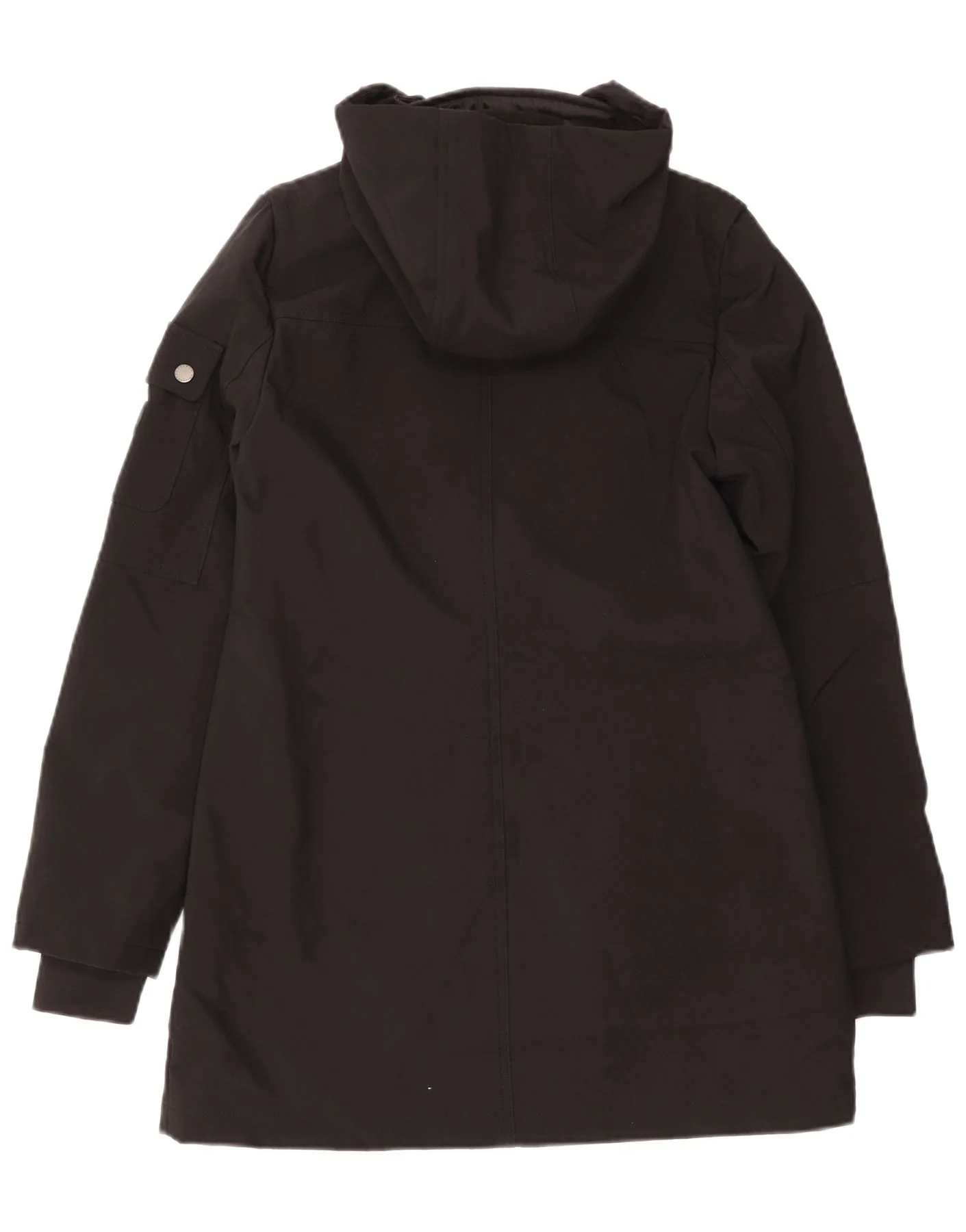 French Connection Womens Hooded Parka Jacket UK 10 Small Black - Image 2