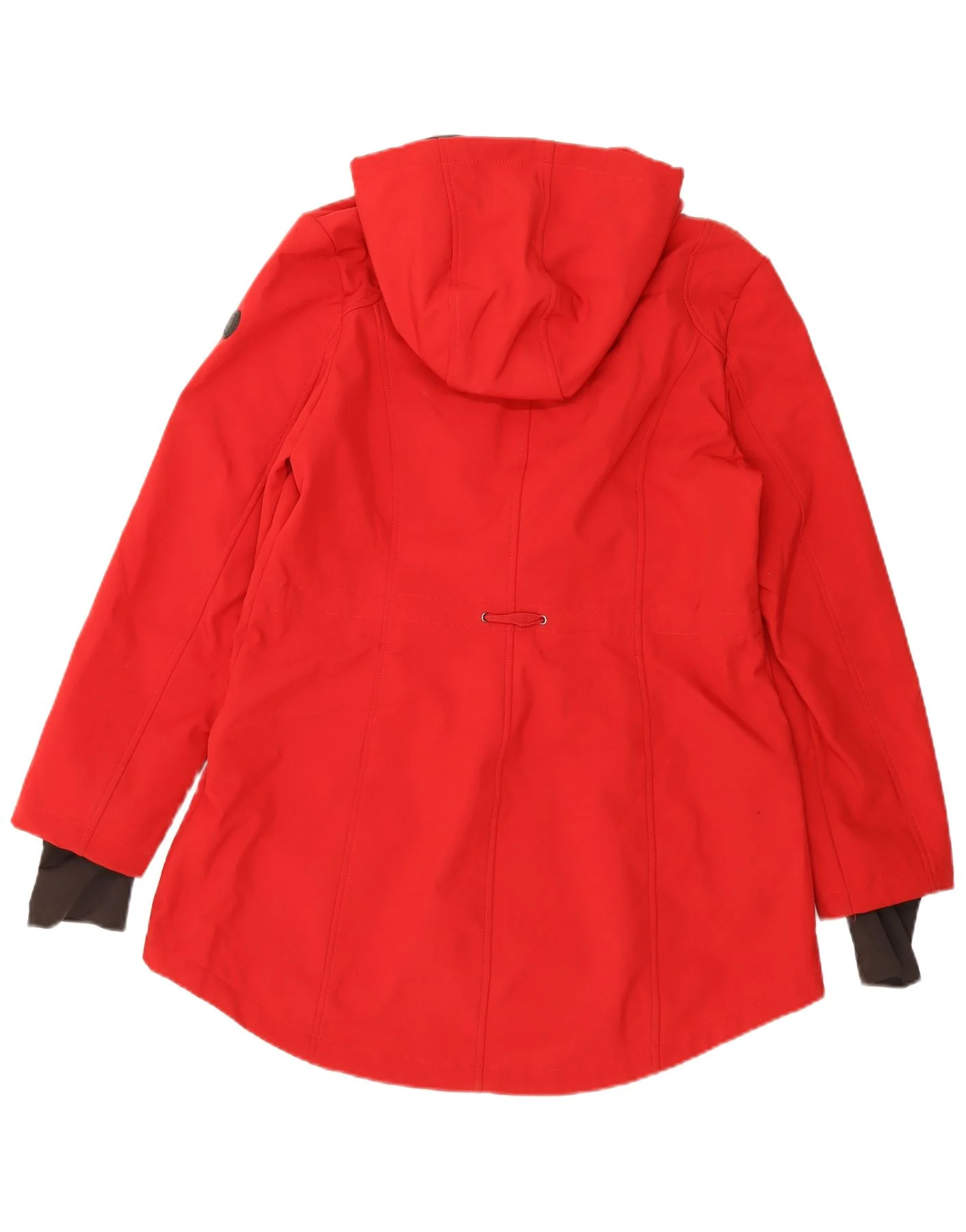 French Connection Womens Hooded Regular Fit Rain Jacket UK 14 Large Red - Image 2