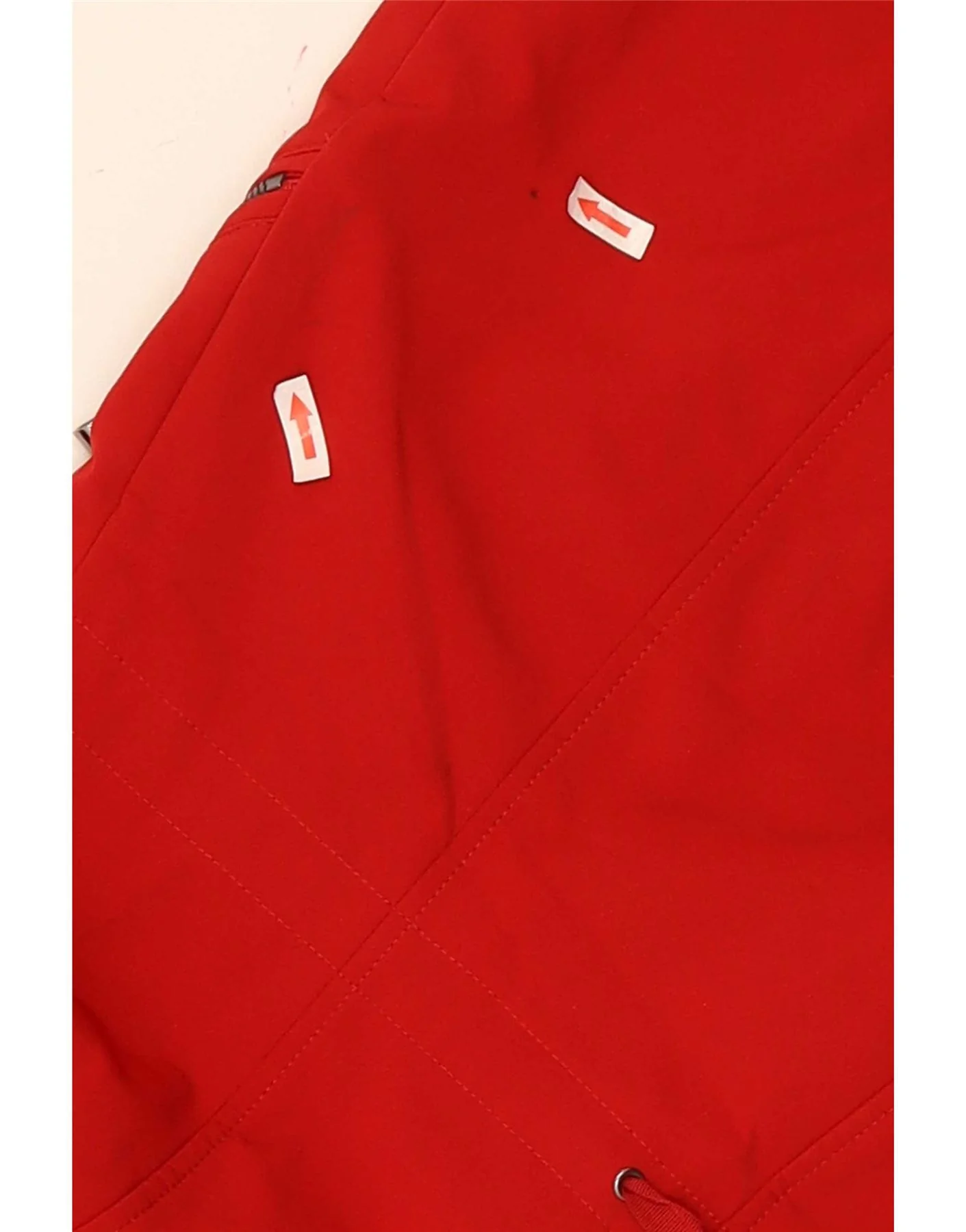 French Connection Womens Hooded Regular Fit Rain Jacket UK 14 Large Red - Image 6