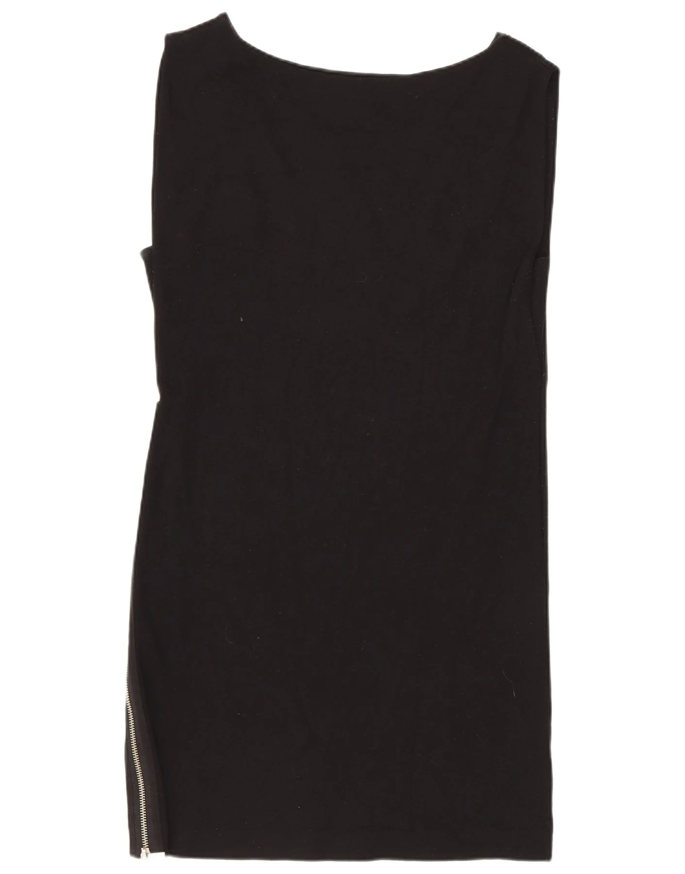 French Connection Womens Sleeveless Bodycon Dress UK 8 Small Black Viscose - Image 2