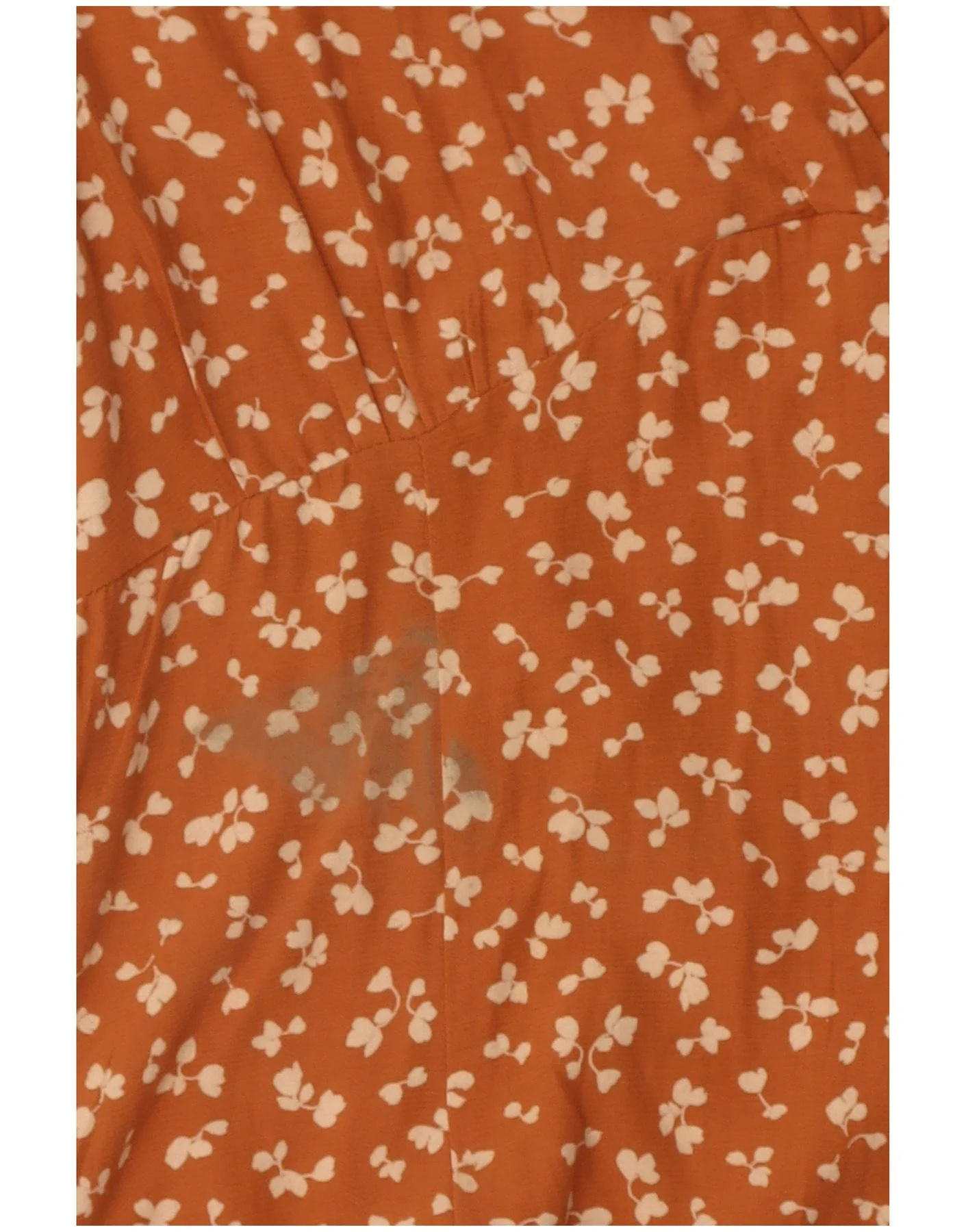 French Connection Womens Sundress UK 12 Medium Orange Floral Viscose - Image 3
