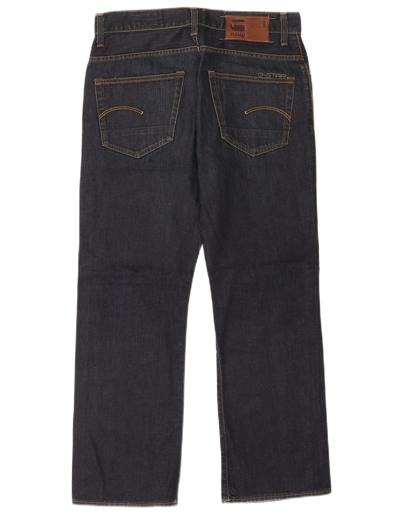 G-Star Mens 3301 Loose Jeans W31 L30 Navy Blue Cotton - Image 2