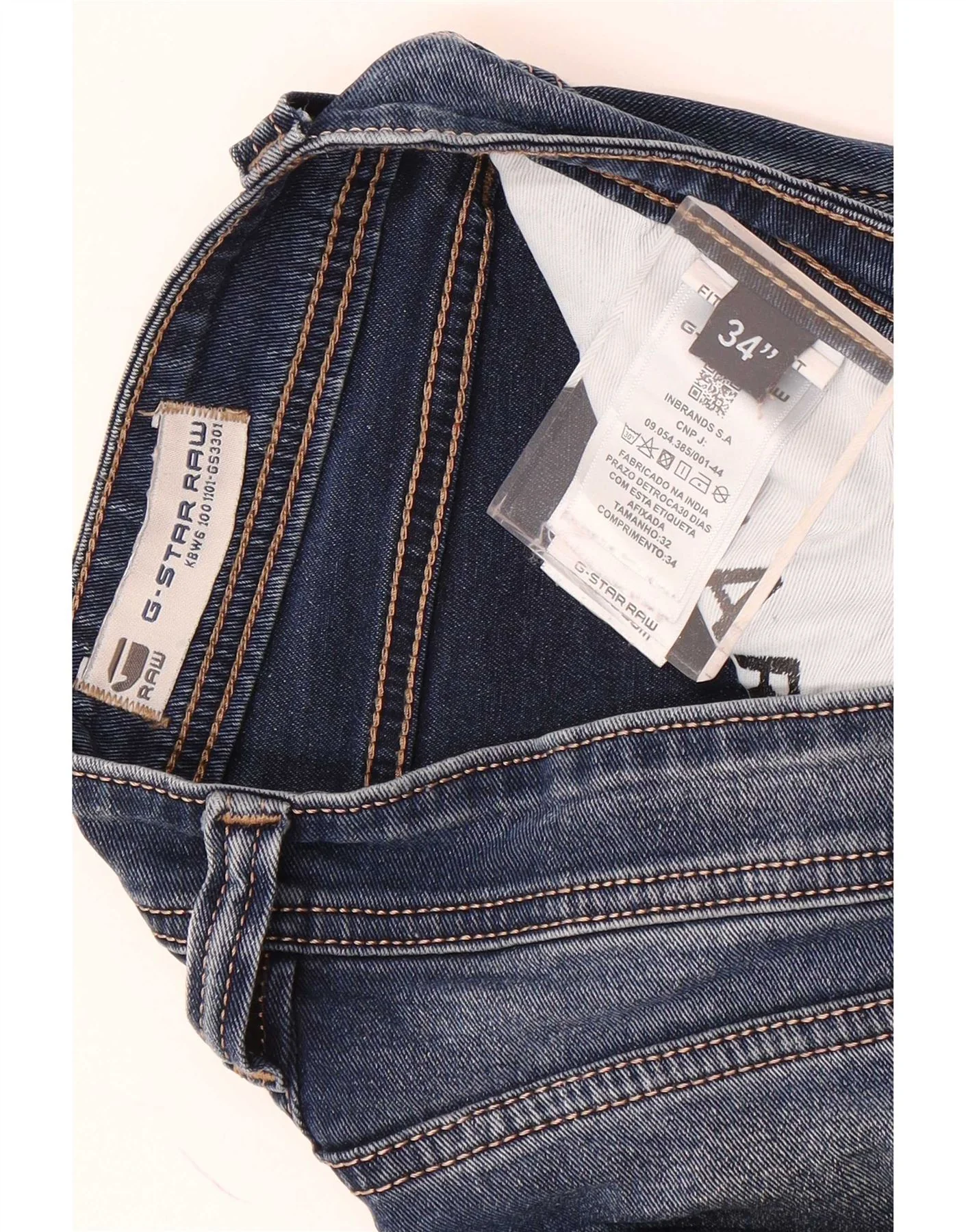 G-Star Mens Bronson Slim Jeans W34 L29 Blue Cotton - Image 5