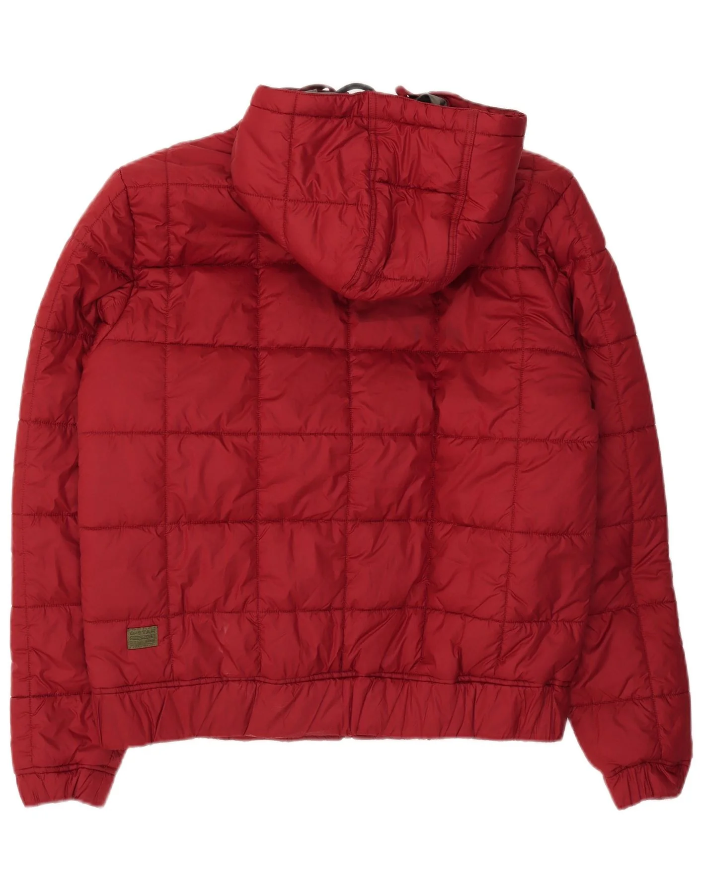G-Star Mens Hooded Padded Jacket UK 40 Large Red Polyester - Image 2