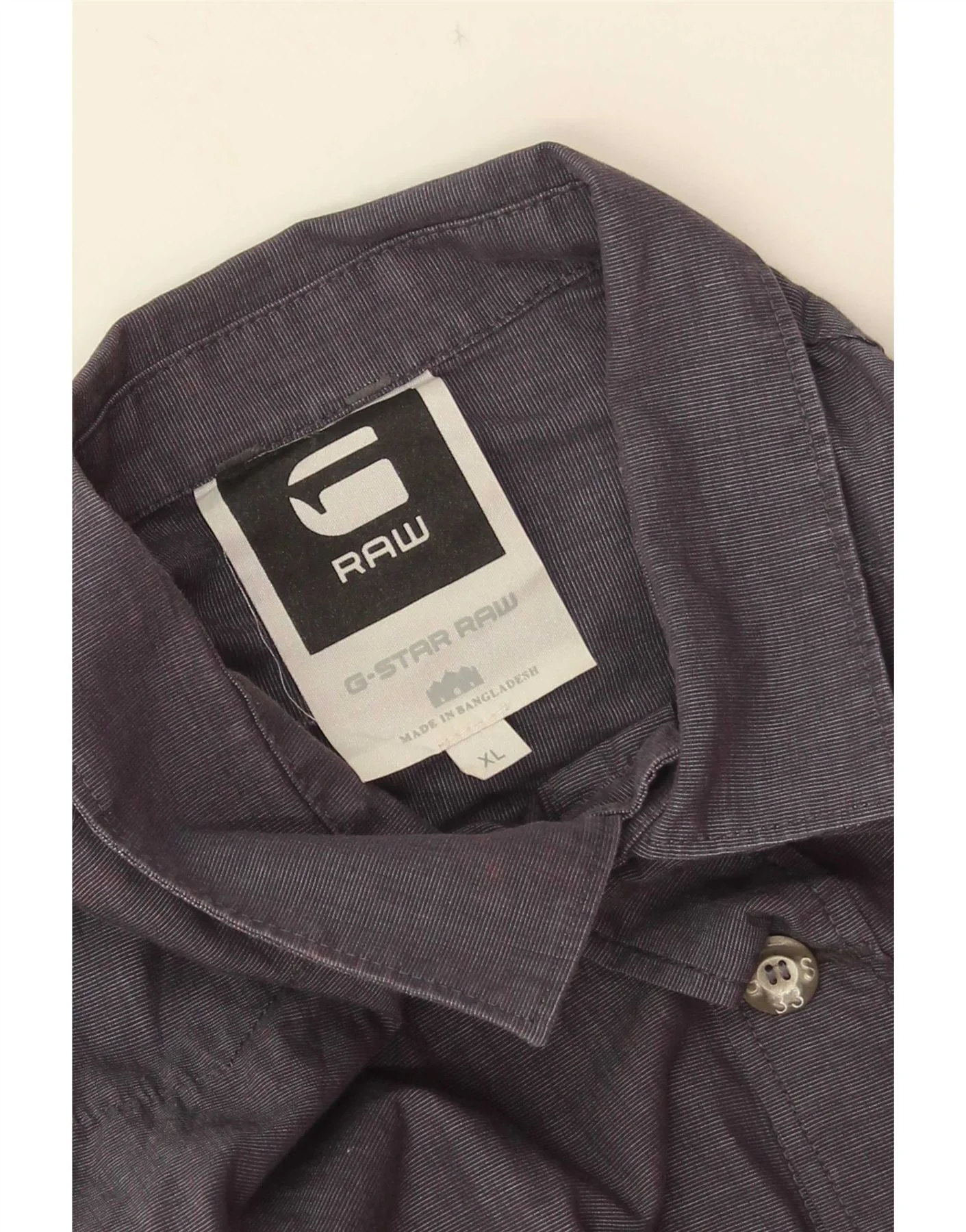 G-Star Mens Short Sleeve Shirt XL Navy Blue - Image 3