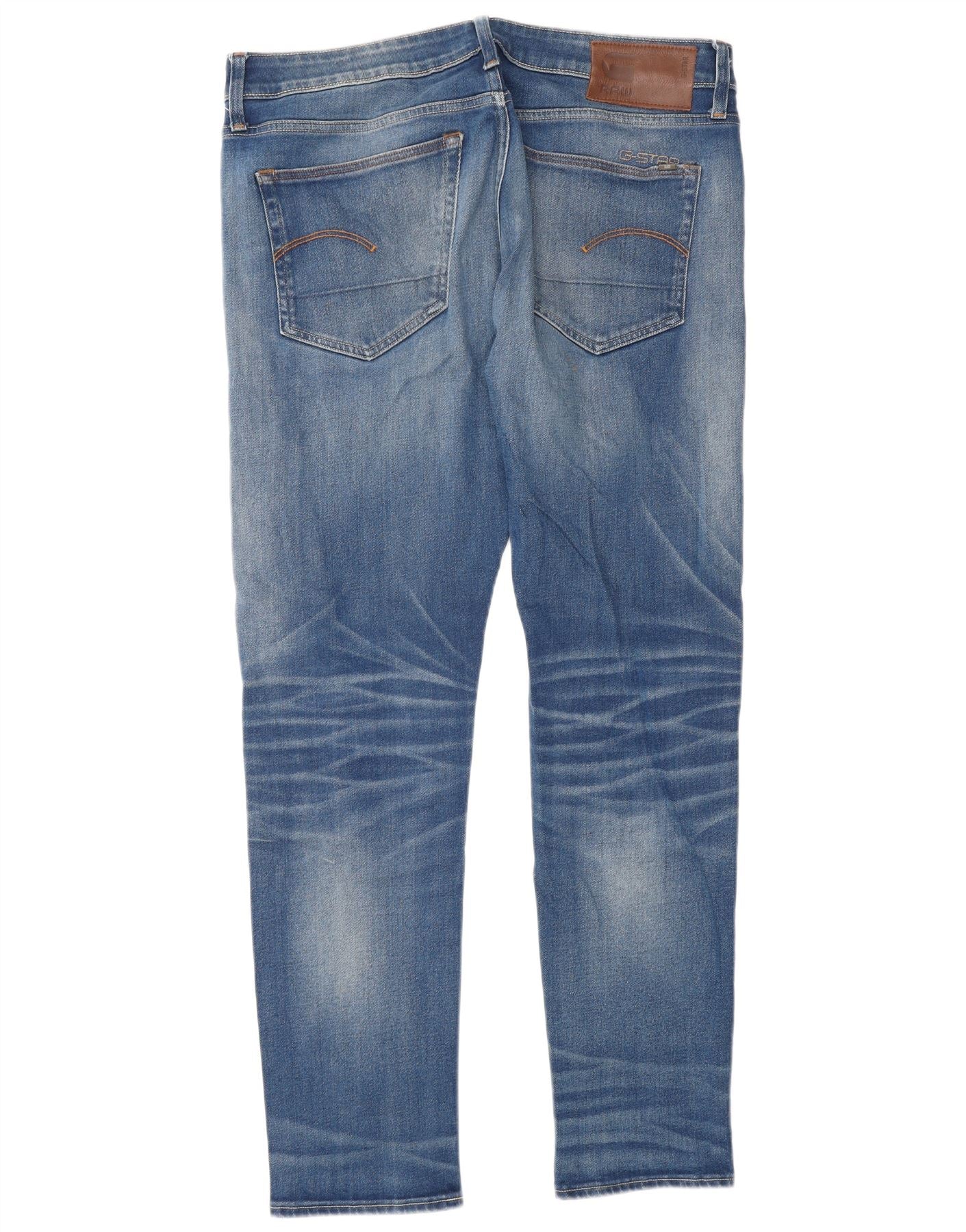 G-Star Mens Slim Jeans W34 L32 Blue Cotton - Image 2