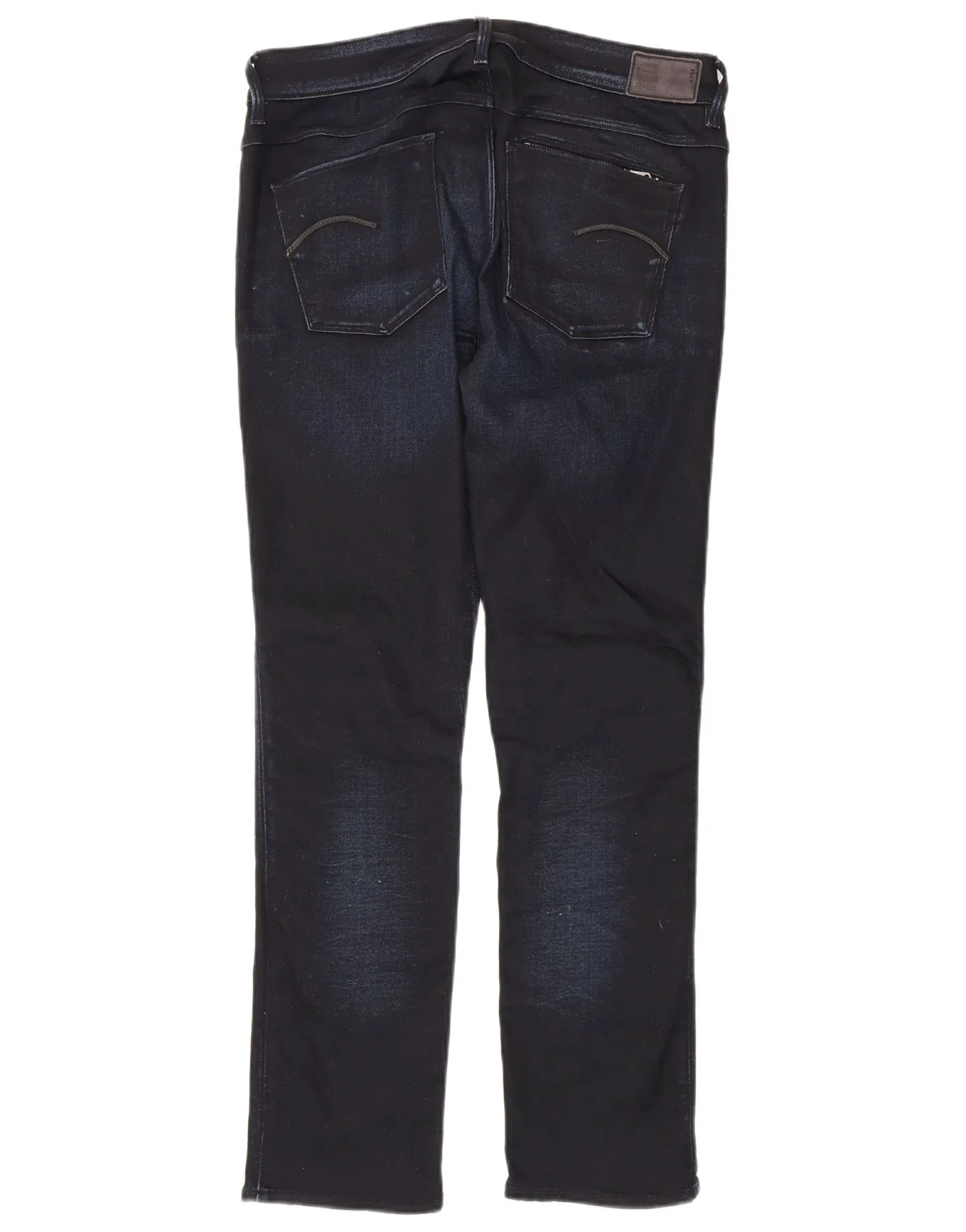 G-Star Mens Straight Jeans W32 L30 Navy Blue Cotton - Image 2