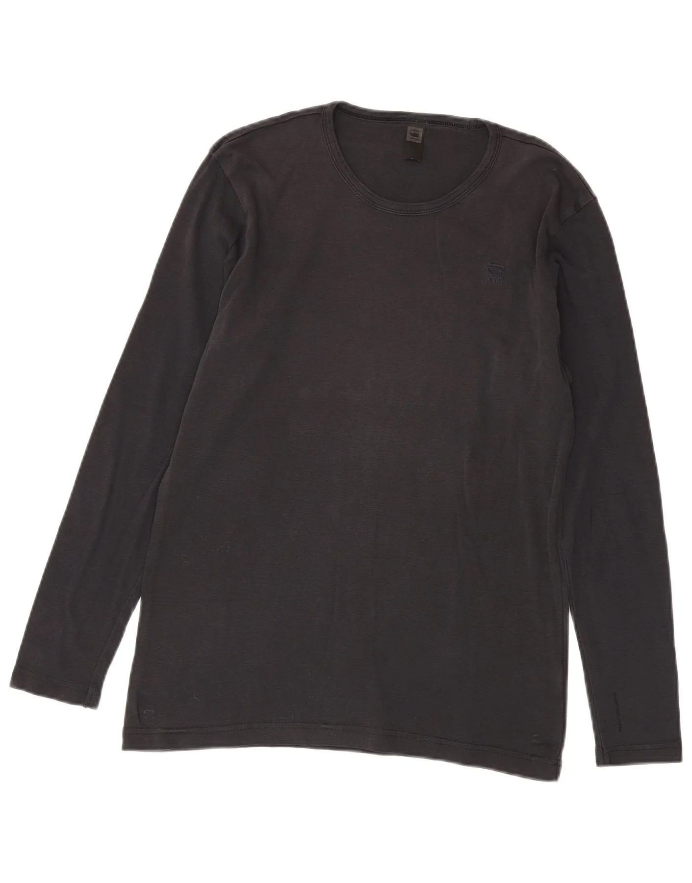 G-Star Mens Top Long Sleeve Small Grey Cotton