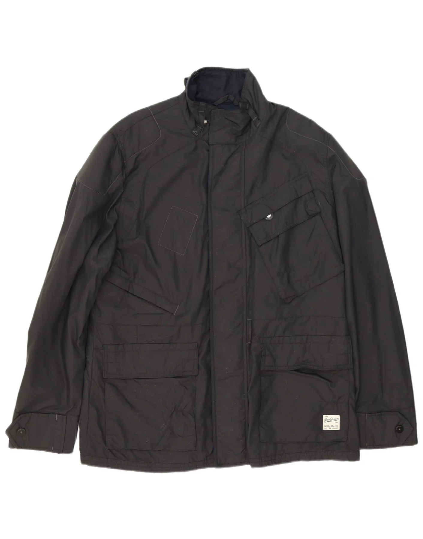 G-Star Mens Utility Jacket UK 42 XL Black Nylon