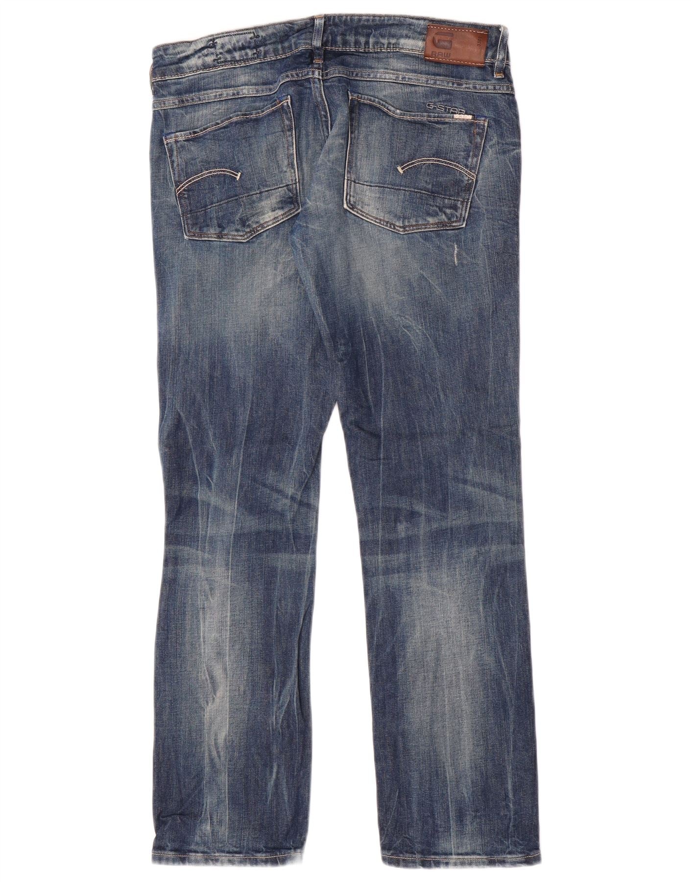 G-Star Womens Straight Jeans W30 L30 Blue Cotton - Image 2