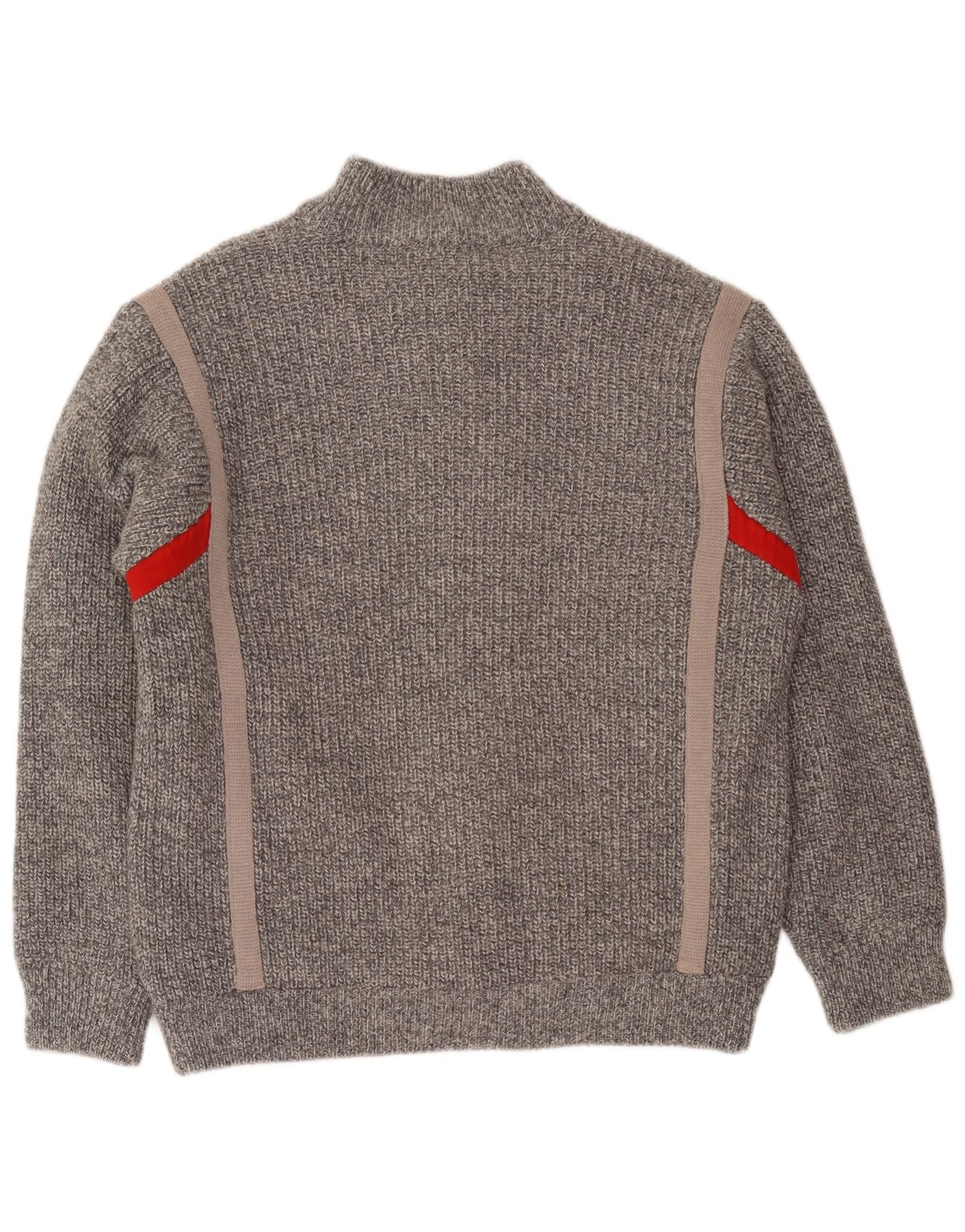 Gabriella Frattini Mens Cardigan Sweater IT 52 Large Grey Flecked - Image 2
