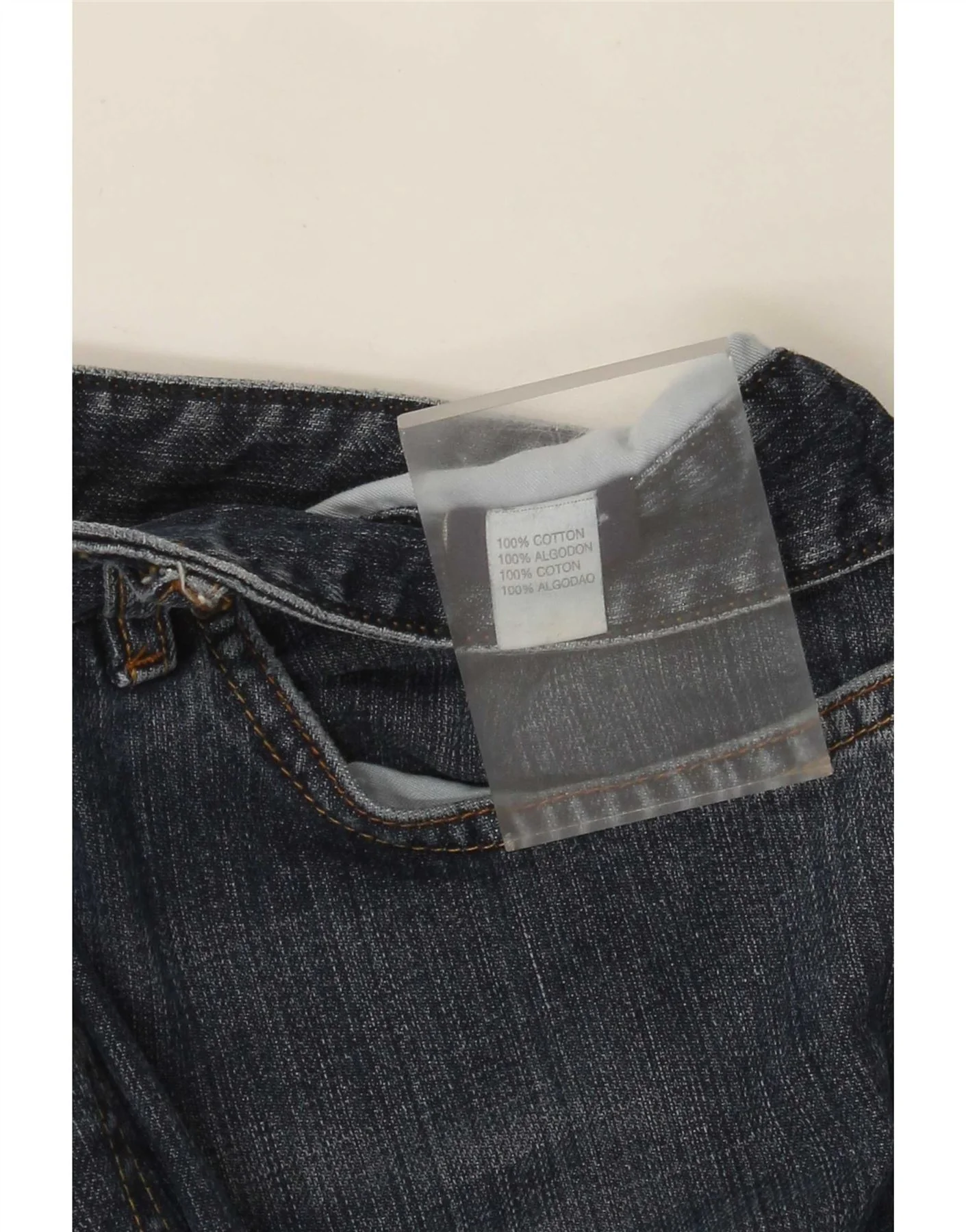 Gant Mens Jason Regular Fit Straight Jeans W34 L30 Blue Cotton - Image 3