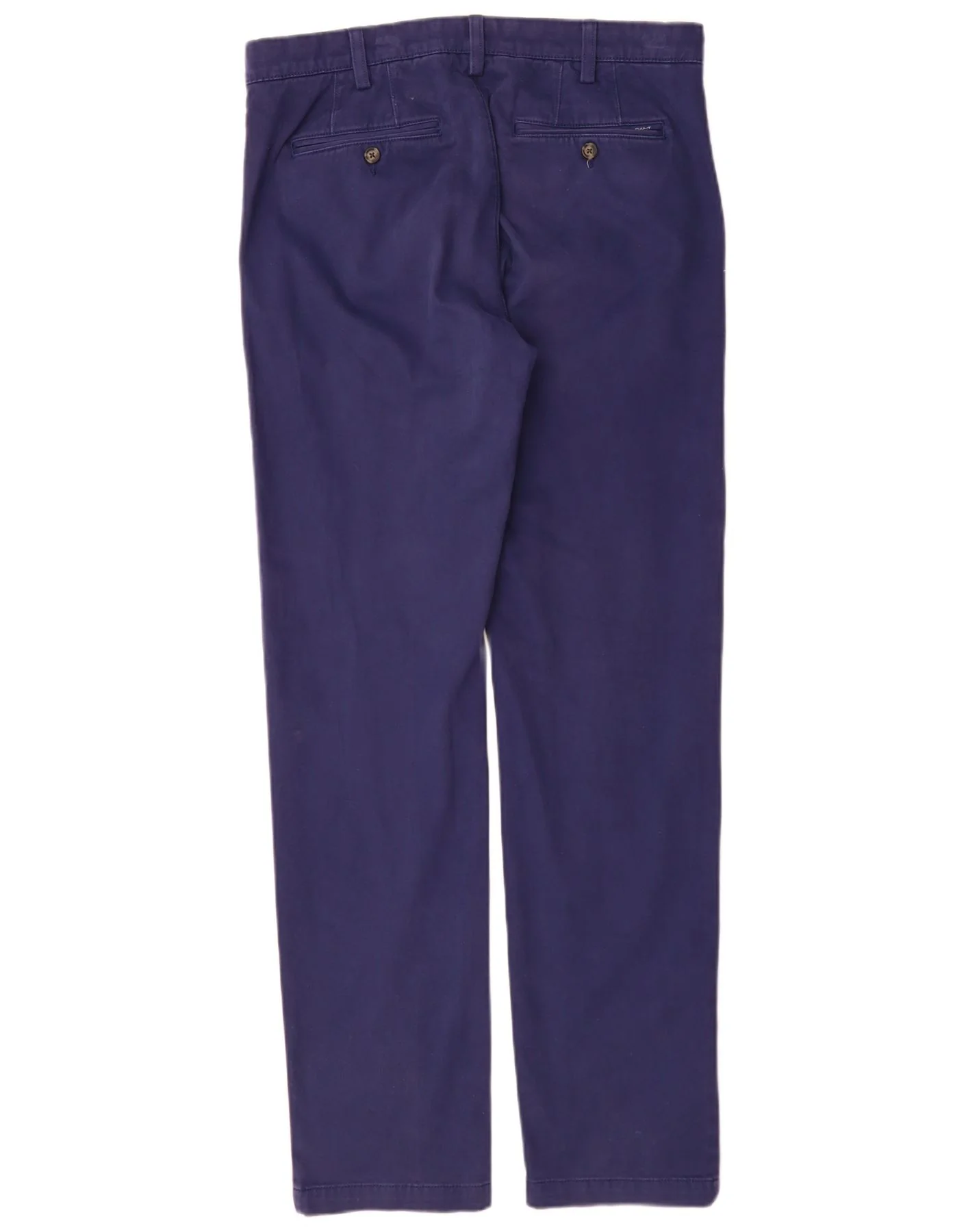 Gant Mens Regular Chino Trousers W32 L34 Blue Cotton - Image 2