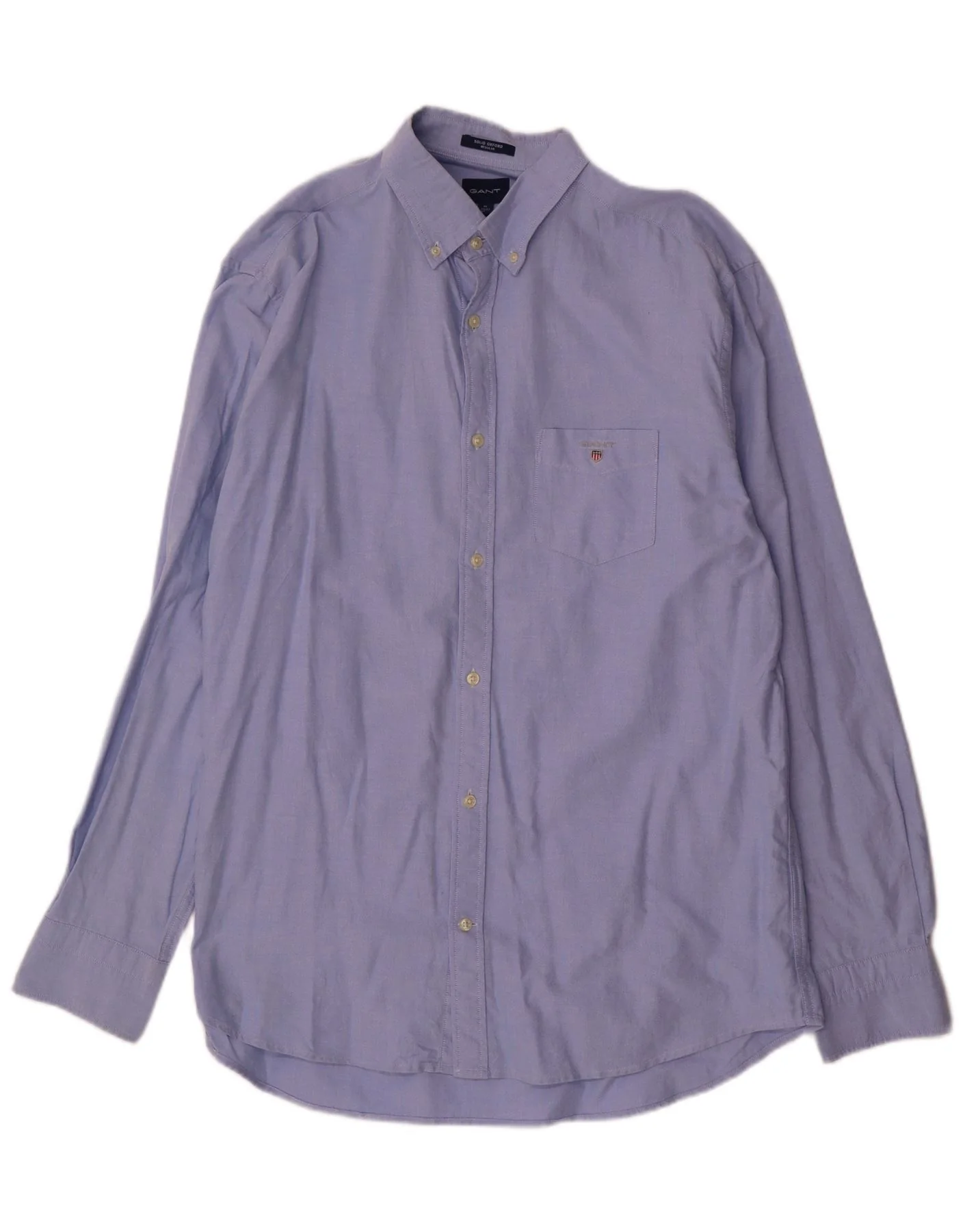 Gant Mens Regular Fit Shirt Size 43/44 17 1/2 XL Blue Cotton