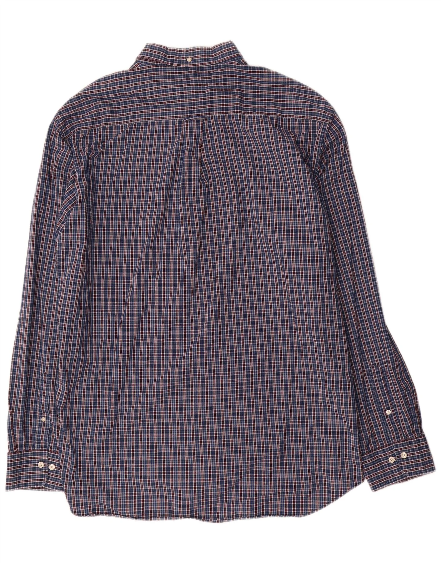Gant Mens Regular Fit Shirt Size 47/48 3XL Blue Check Cotton - Image 2