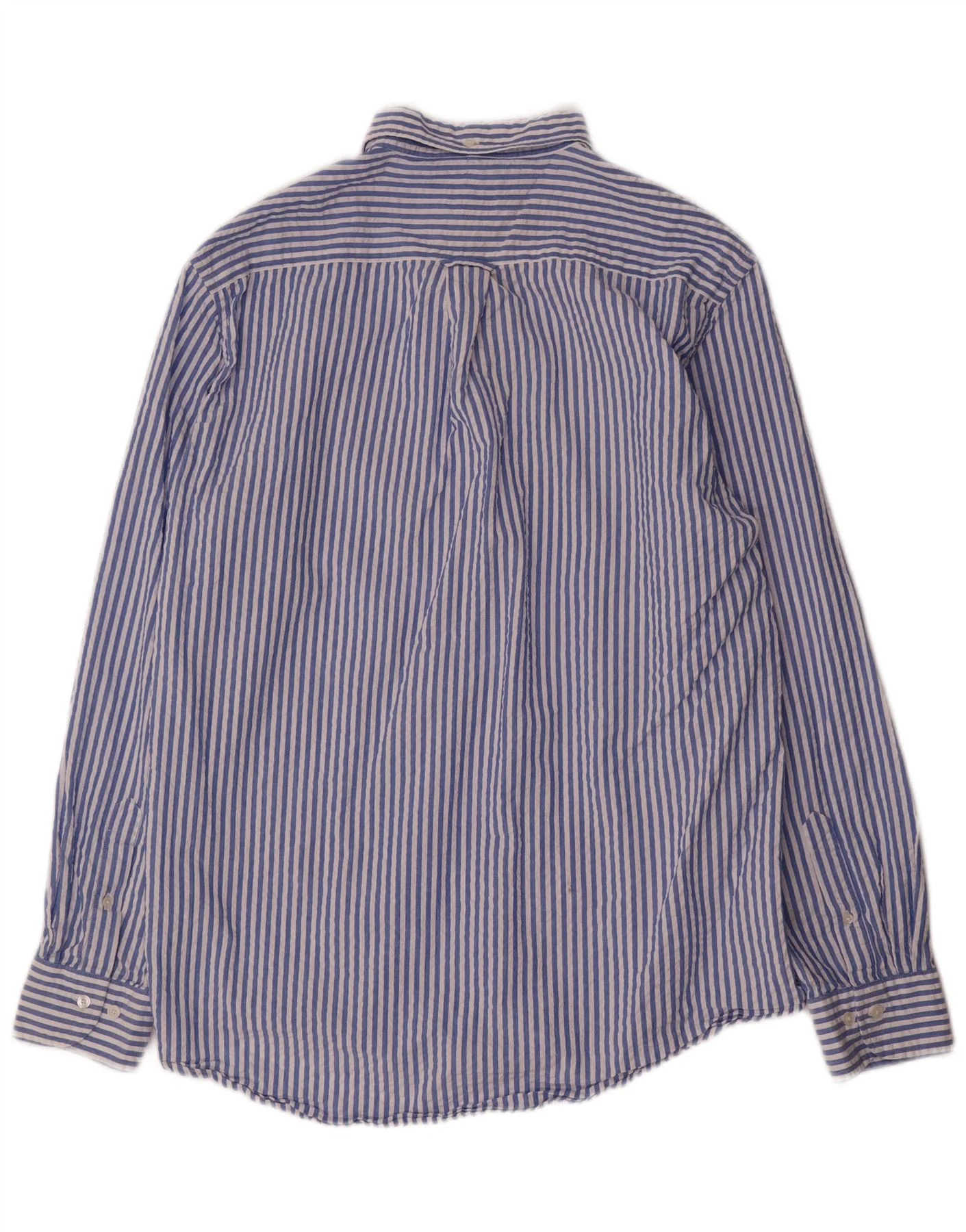 Gant Mens Shirt Size 41/42 16 1/2 Large Blue Pinstripe Cotton - Image 2