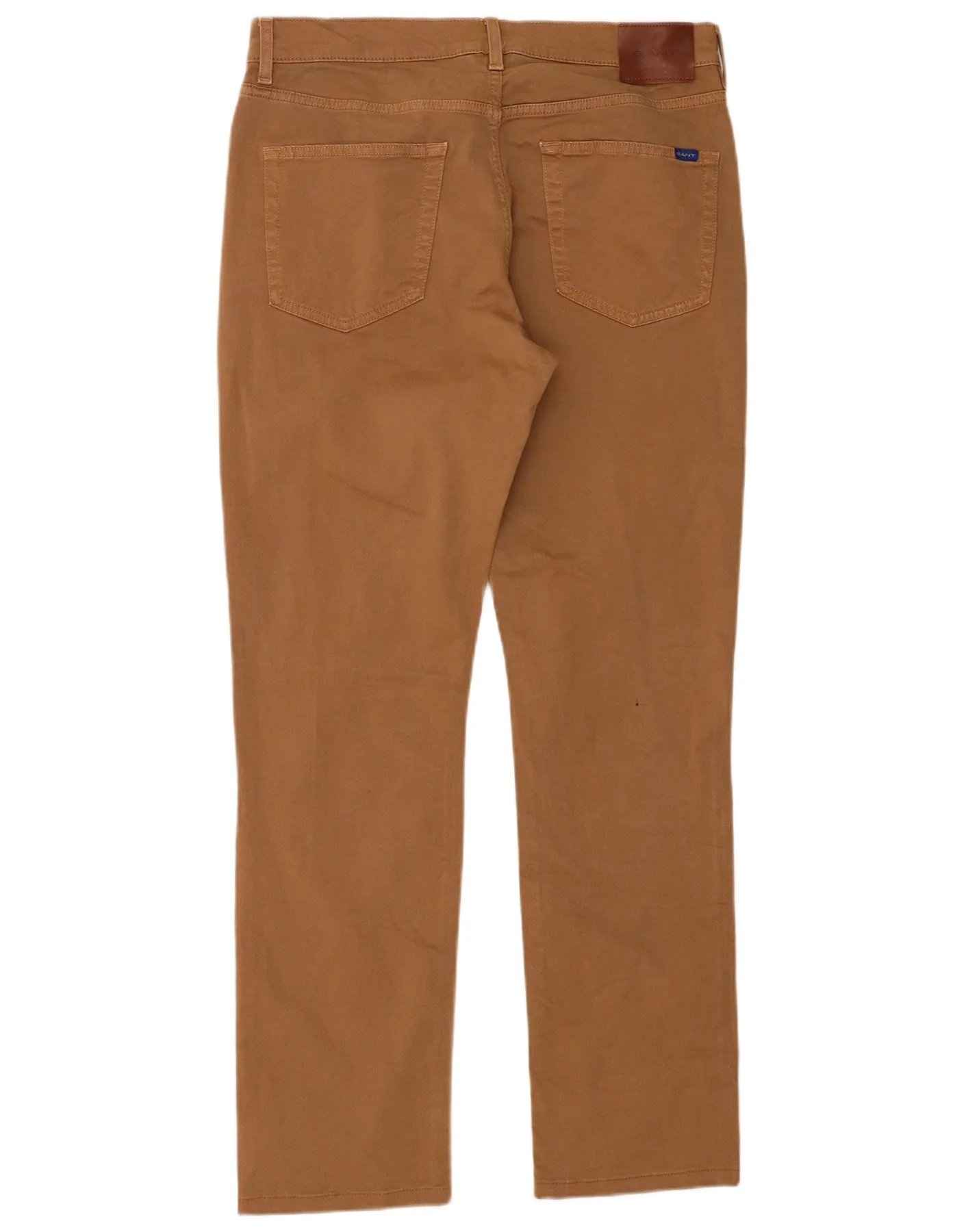 Gant Mens Slim Cargo Trousers W34 L32 Brown Cotton - Image 2