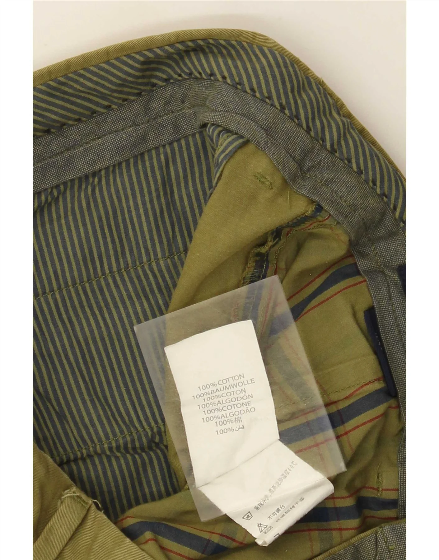 Gant Mens Soho Low Waist Straight Chino Trousers W34 L32 Green Cotton - Image 3