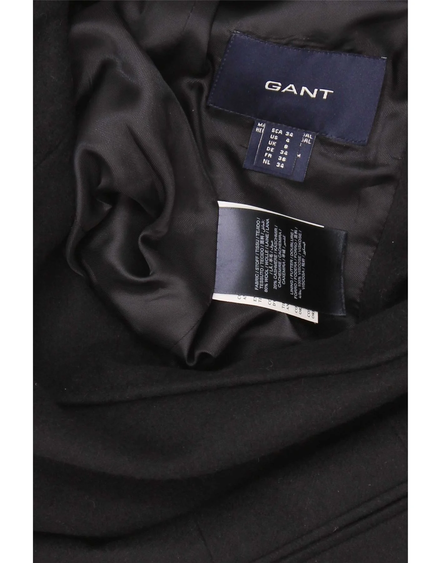Gant Womens 1 Button Blazer Jacket UK 8 Small Navy Blue Wool - Image 3